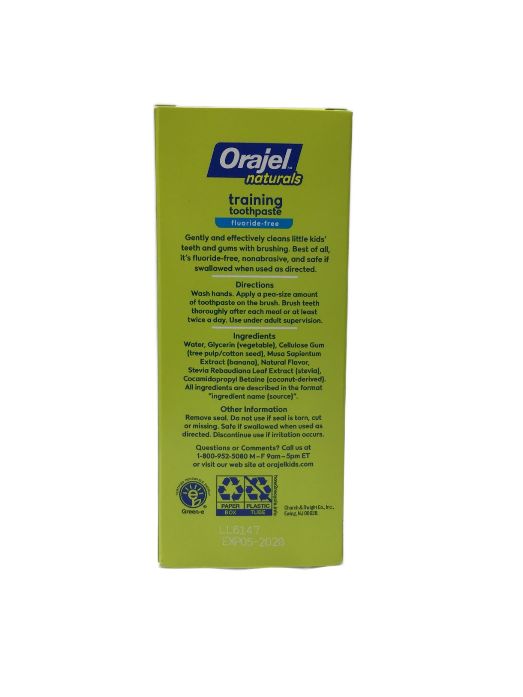 Orajel Orajel Naturals Sesame Street Training Toothpaste Fluoride-Free Natural Berry Fruity, 1.5 oz, photo 2
