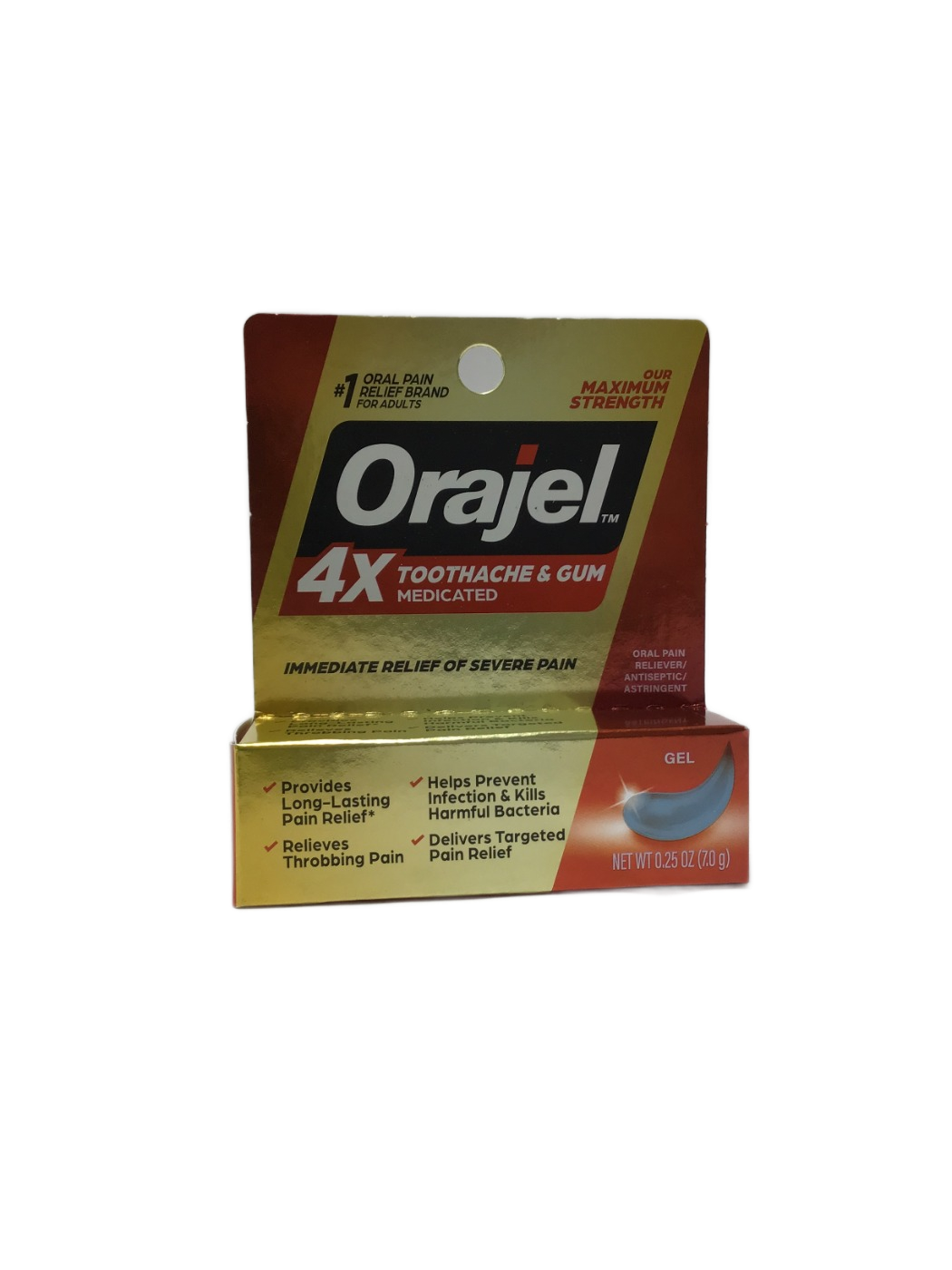 Orajel Orajel 4X Toothache & Gum Medicated Gel, Maximum Strength, 0.25 oz, photo 1