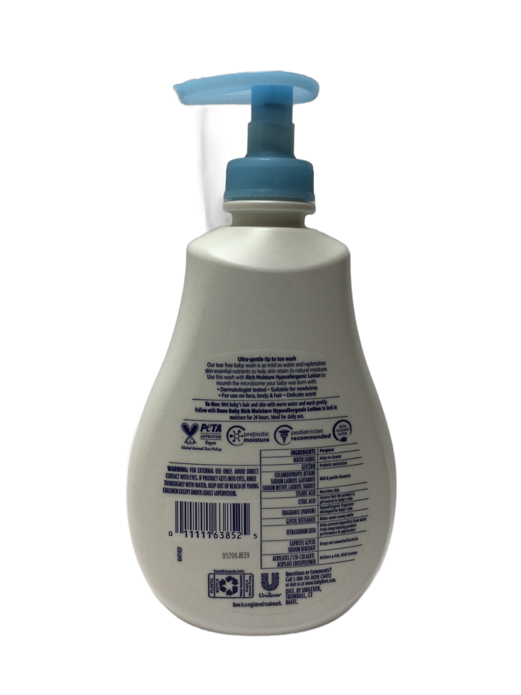 Dove Dove Baby Sensitive Skin Care Wash Rich Moisture, 13 fl oz, photo 2
