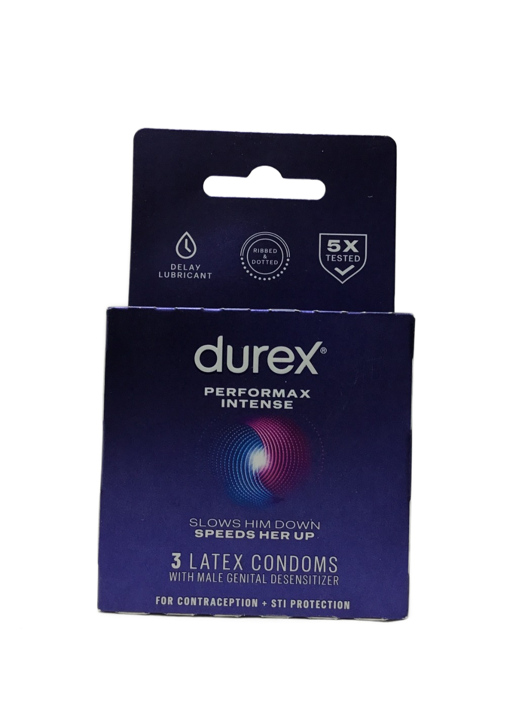 Durex Durex Performax Intense Latex Condoms with Male Genital Desensitizer, 3 ct, photo 1