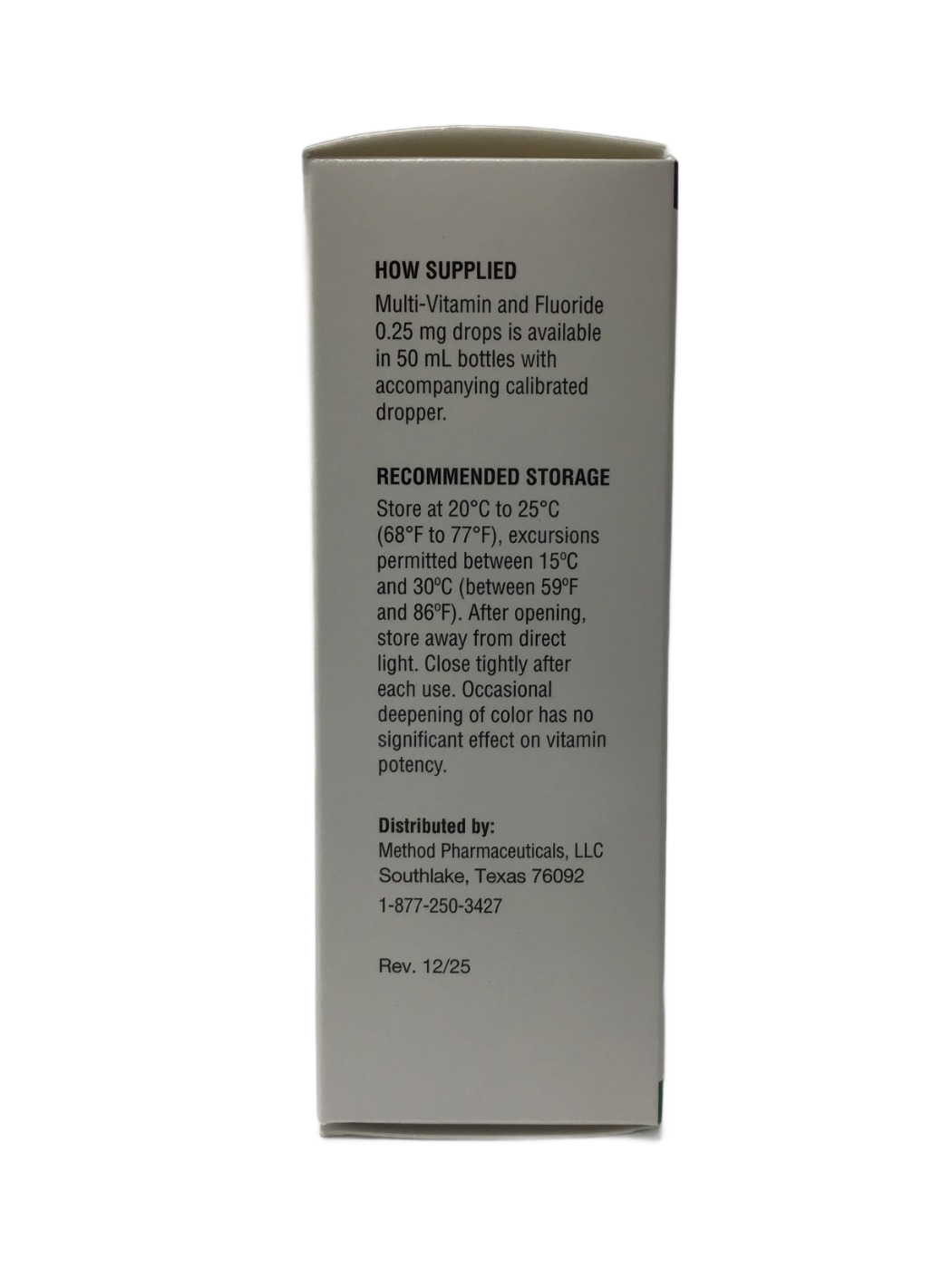 Method Pharmaceuticals Method Pharmaceuticals Multi-Vitamin Drops with Fluoride 0.25 mg, 1.69 fl oz, photo 4