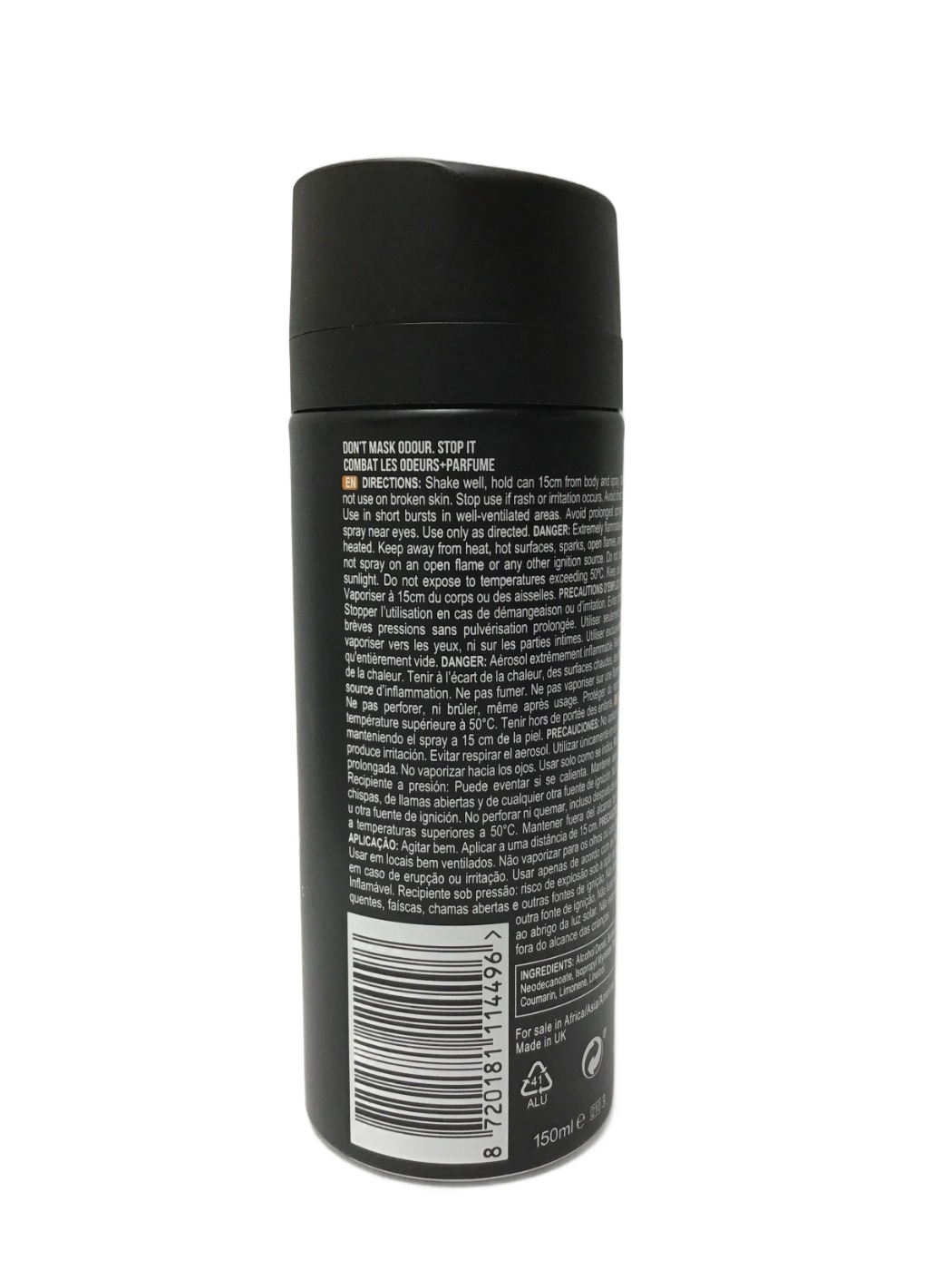 AXE AXE Dark Temptation Dark Chocolate Deodorant Bodyspray, 150 mL, photo 2