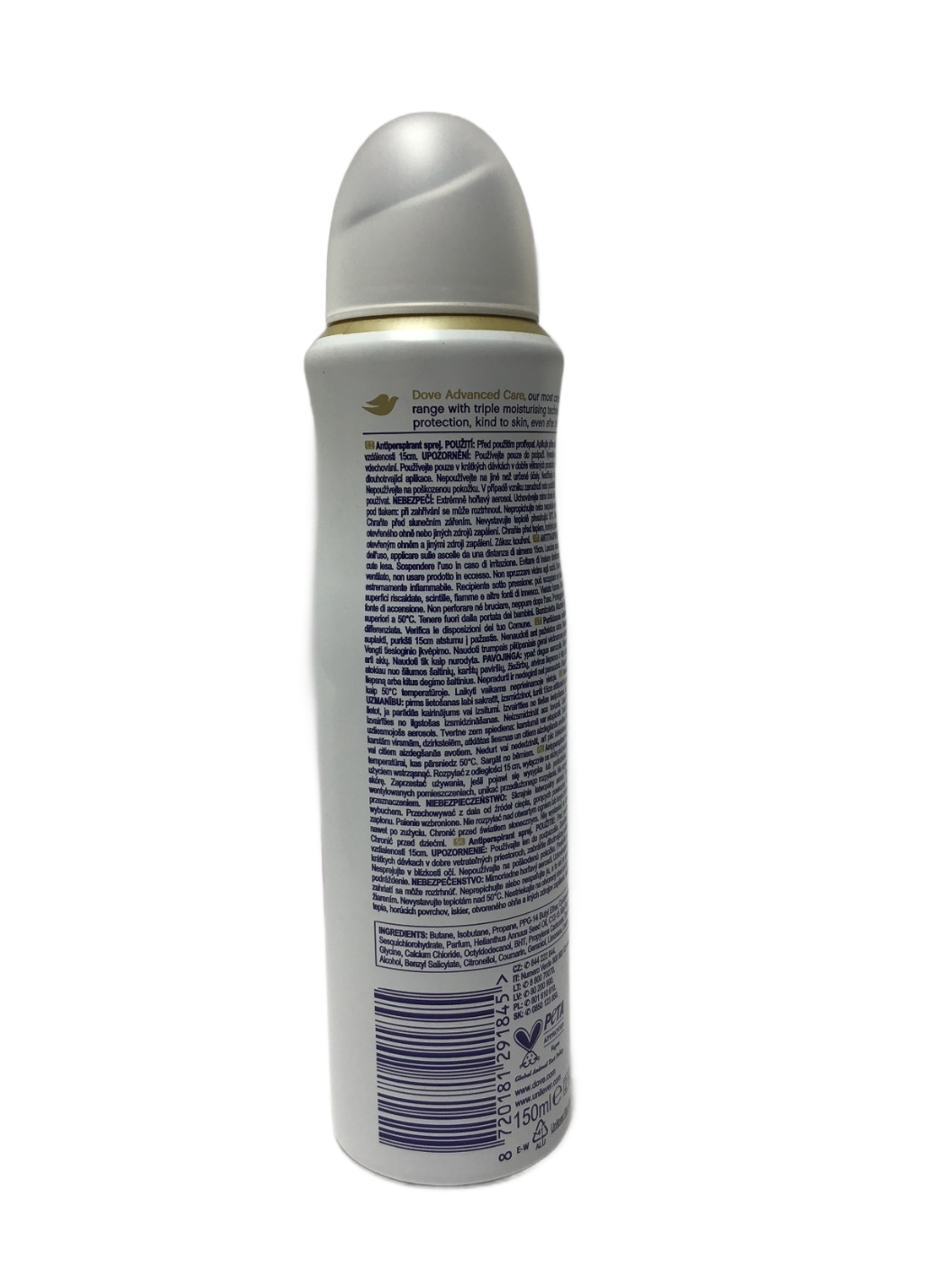 Dove Dove Advanced Care Soft Feel Peony & Amber Scent Anti-Perspirant, 150 mL, photo 2