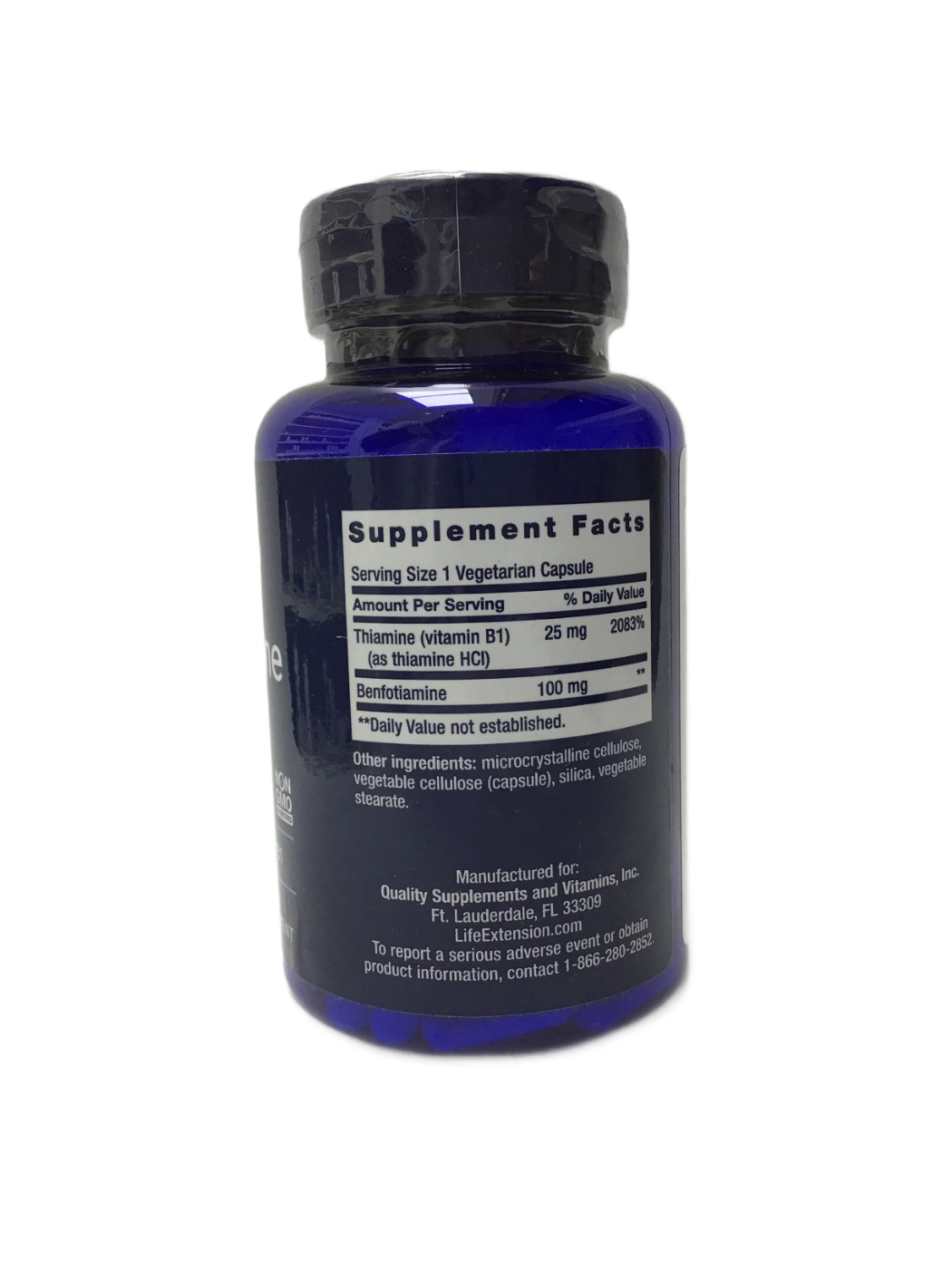 Life Extension Life Extension Benfotiamine 100 mg with Thiamine, 120 ct, photo 3