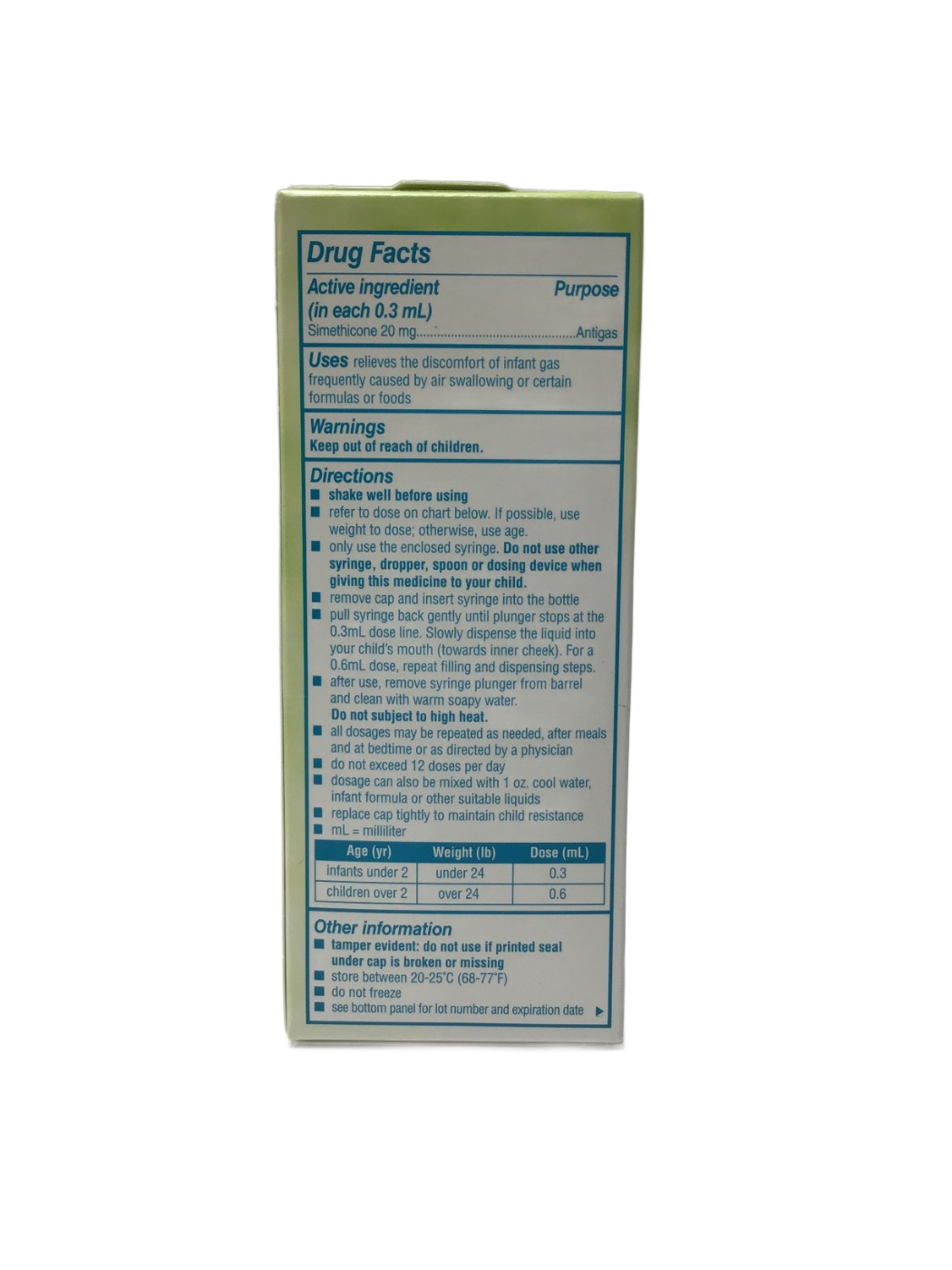 Mylicon Mylicon Infants' Simethicone-Antigas Gas Relief Dye Free Drops, 1 fl oz, photo 3
