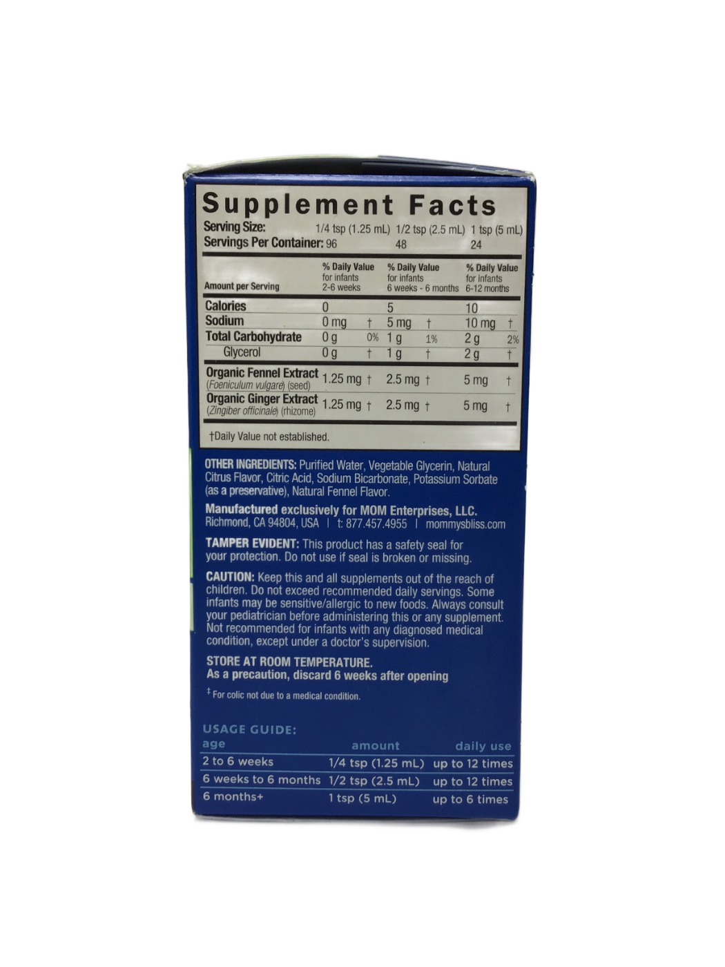 Mommy's Bliss Mommy's Bliss Baby Gripe Water Original, 4 fl oz, photo 5