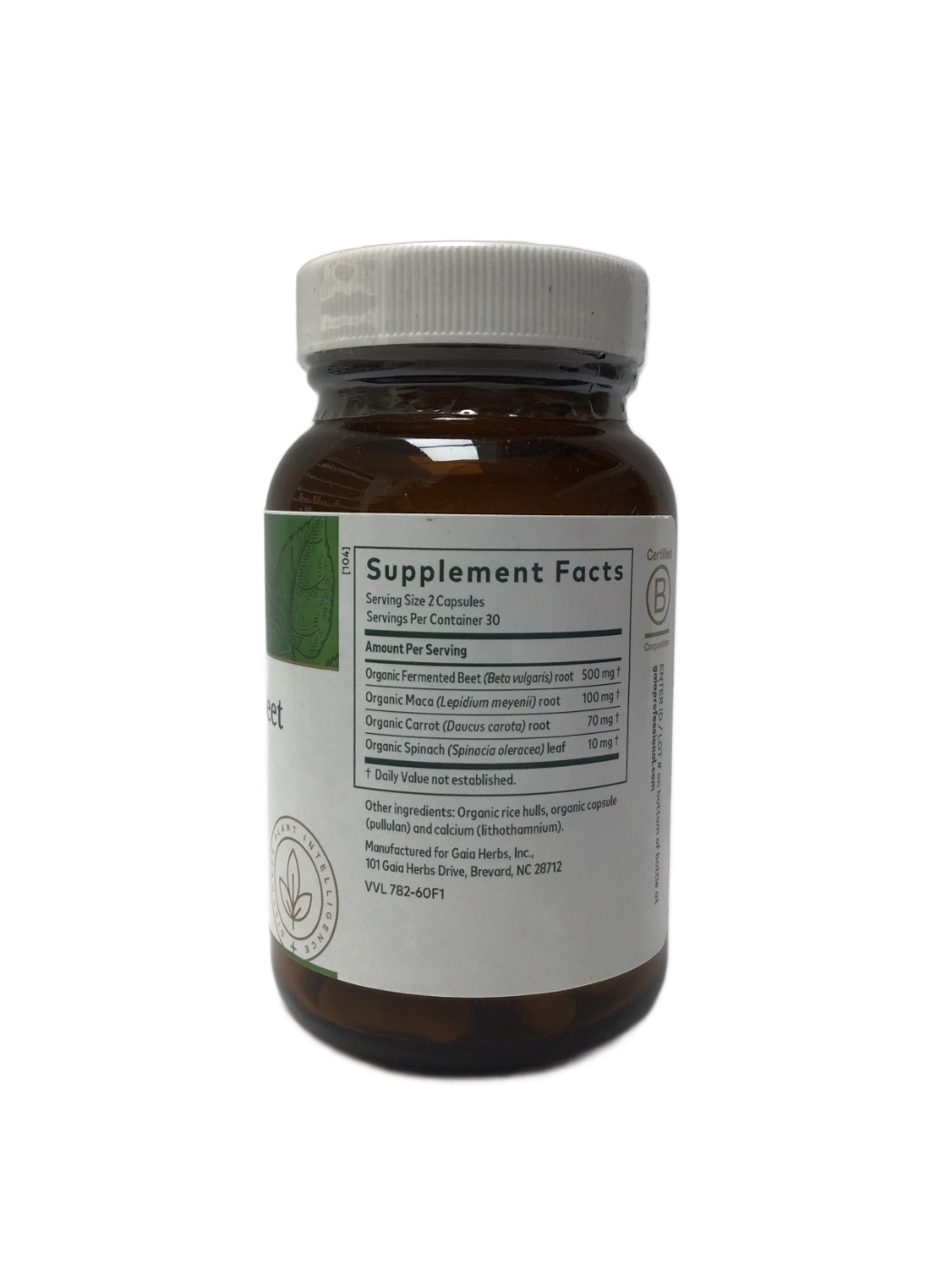 Gaia Herbs PRO Gaia Herbs PRO Fermented Beet & Maca, 60 ct, photo 2