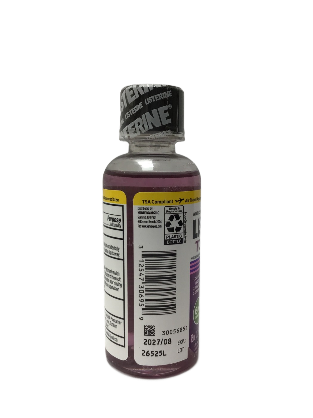 Listerine Listerine Total Care Anticavity Fluoride Mouthwash Fresh Mint, 3.2 fl oz, photo 3