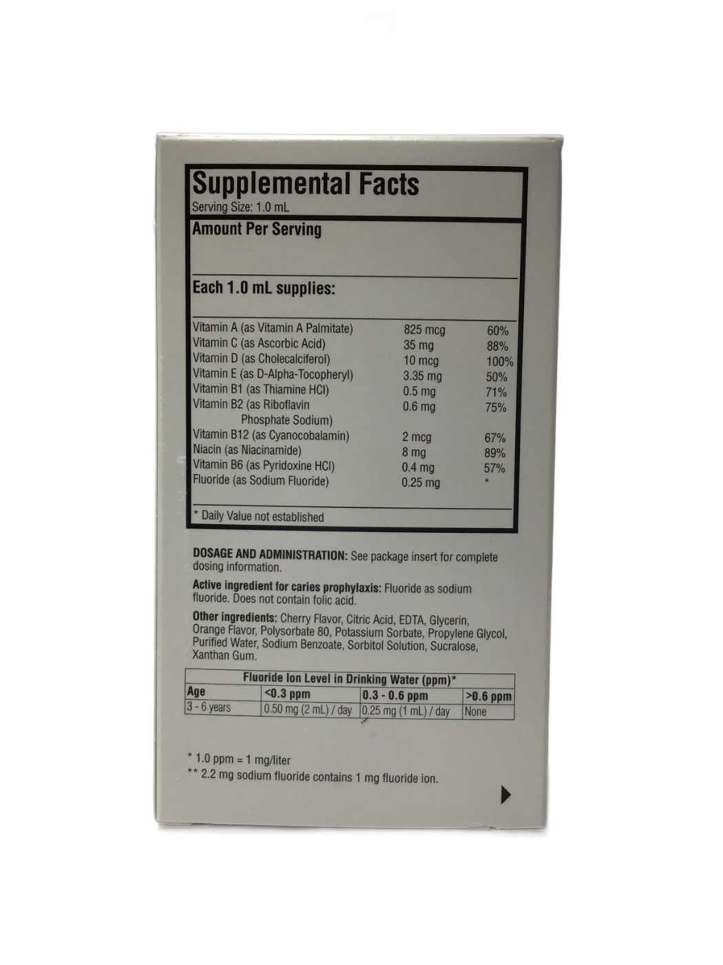 Method Pharmaceuticals Method Pharmaceuticals Multi-Vitamin Drops with Fluoride 0.25 mg, 1.69 fl oz, photo 3