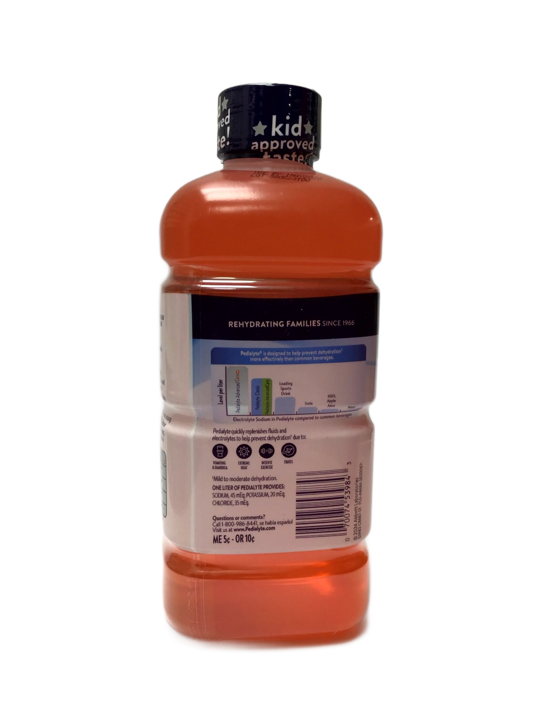 Pedialyte Pedialyte Electrolyte Solution, Strawberry, 33.8 fl oz, photo 2