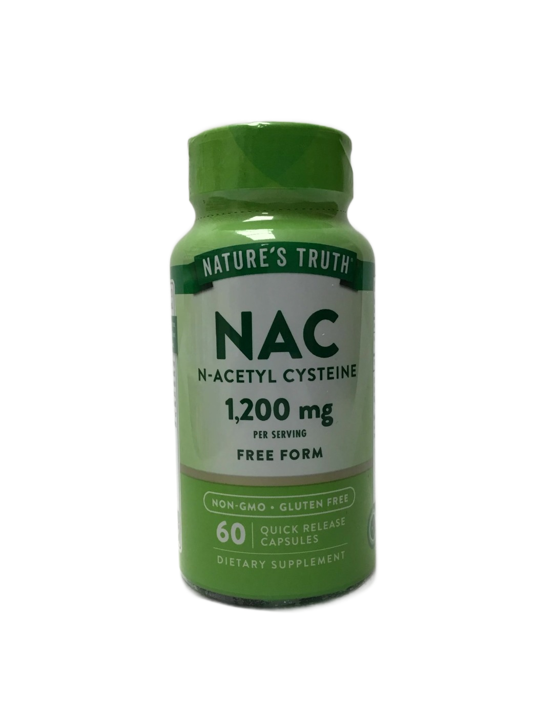 Nature's Truth Nature's Truth NAC N-Acetyl Cysteine 1,200 mg Free Form Quick Release Capsules, 60 ct