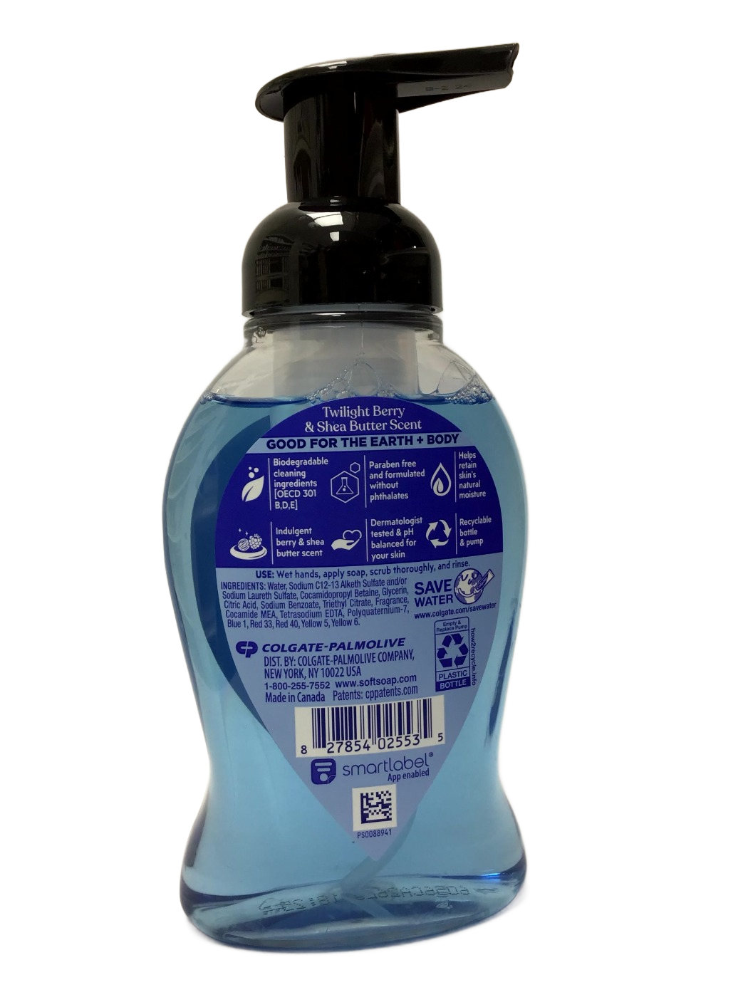 Softsoap Softsoap Velvet Silk Twilight Berry & Shea Butter Scent Foaming Hand Soap, 9 fl oz, photo 2
