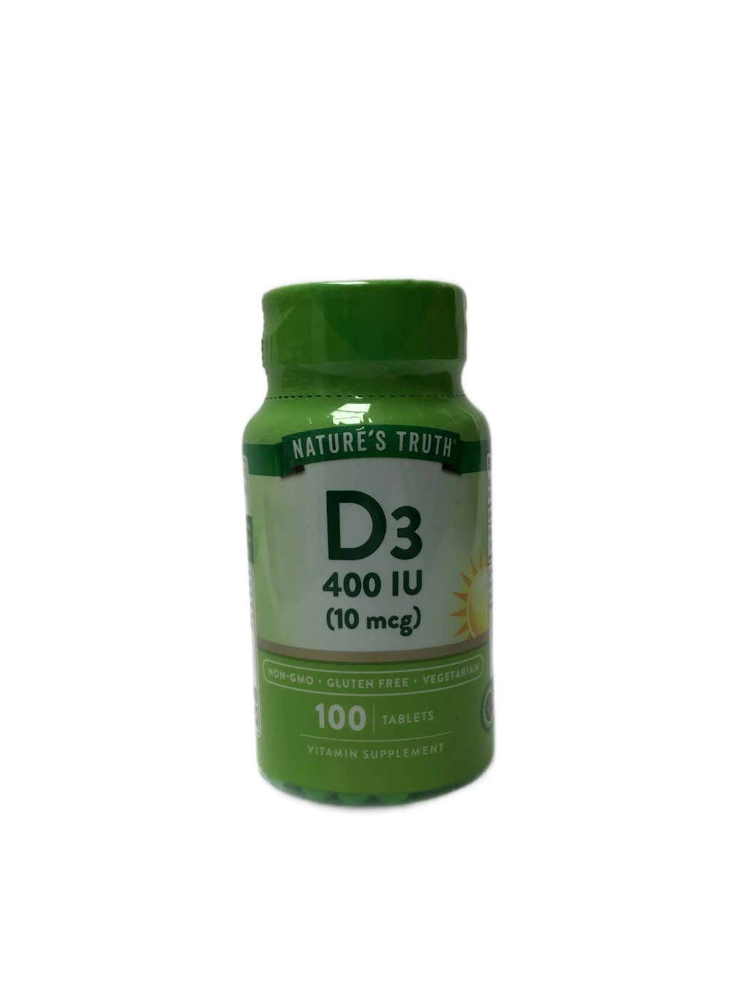 Nature's Truth Nature's Truth D3 400 IU (10 mcg) Tablets, 100 ct