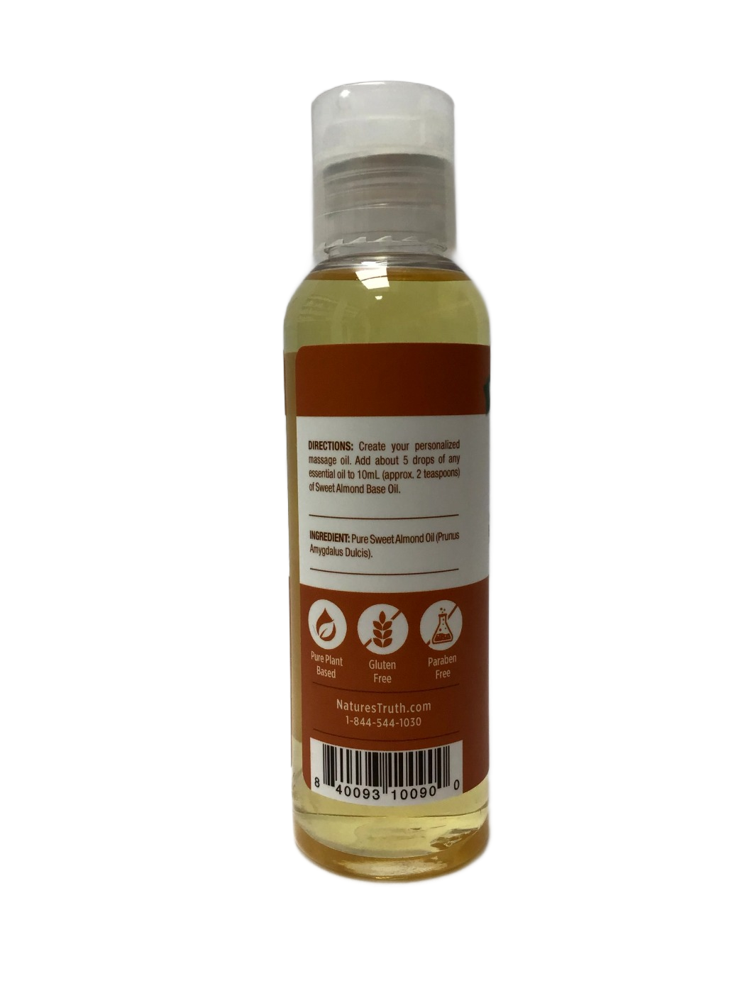 Nature's Truth Nature's Truth Softening Sweet Almond Unscented Base Oil Skin Care Oil, 4 fl oz