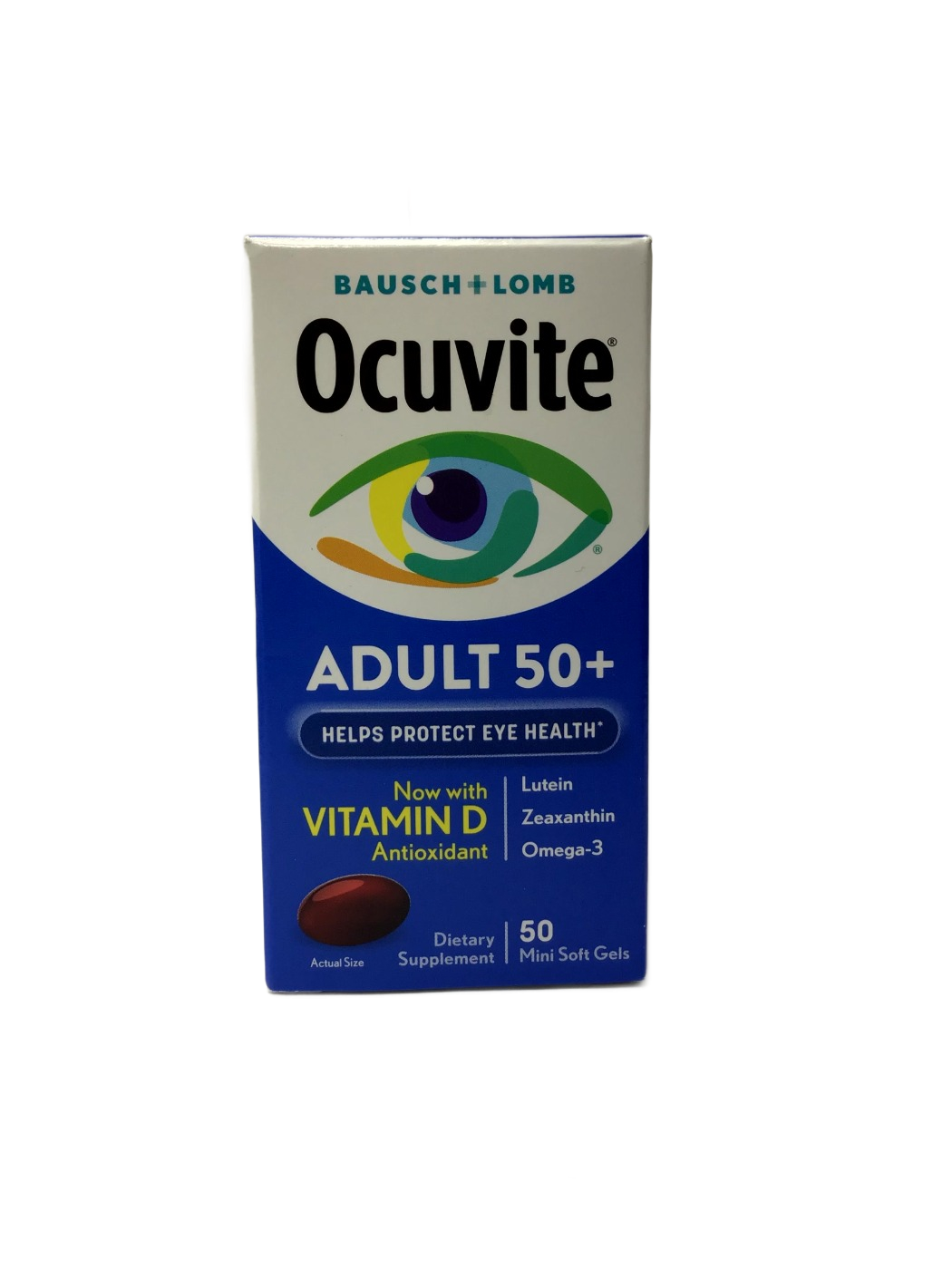 Bausch + Lomb Bausch + Lomb Ocuvite Adult 50+ Mini Soft Gels, 50 ct