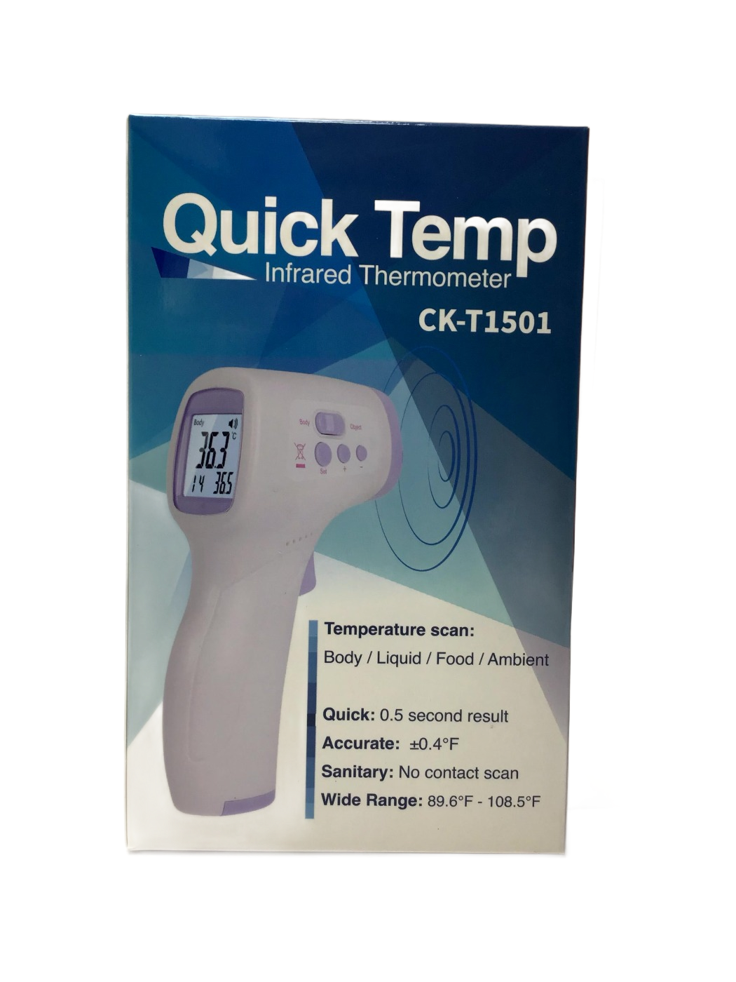Home Aide Home Aide Quick Temp Infrared Thermometer CK-T1501, 1 ct, photo 1