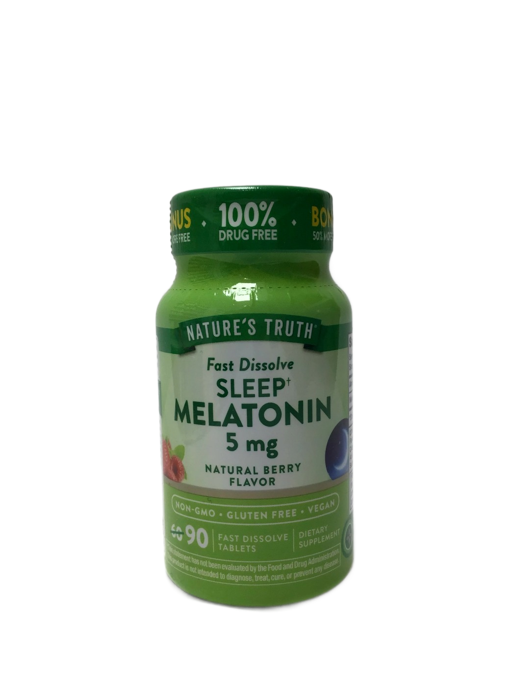 Nature's Truth Nature's Truth Fast Dissolve Sleep Melatonin 5 mg, Natural Berry Flavor, 90 ct