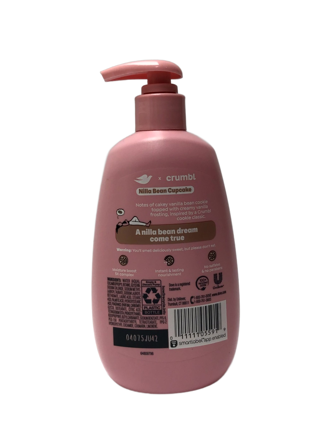 Dove x Crumbl Dove x Crumbl Nilla Bean Cupcake Hand Wash, 12 fl oz, photo 2