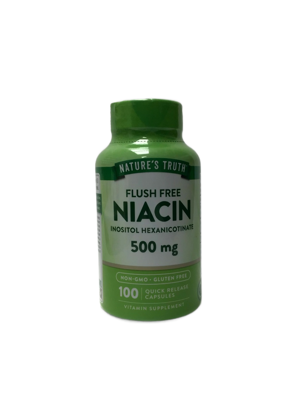 Nature's Truth Nature's Truth Flush Free Niacin Inositol Hexanicotinate 500 mg Quick Release Capsules, 100 ct