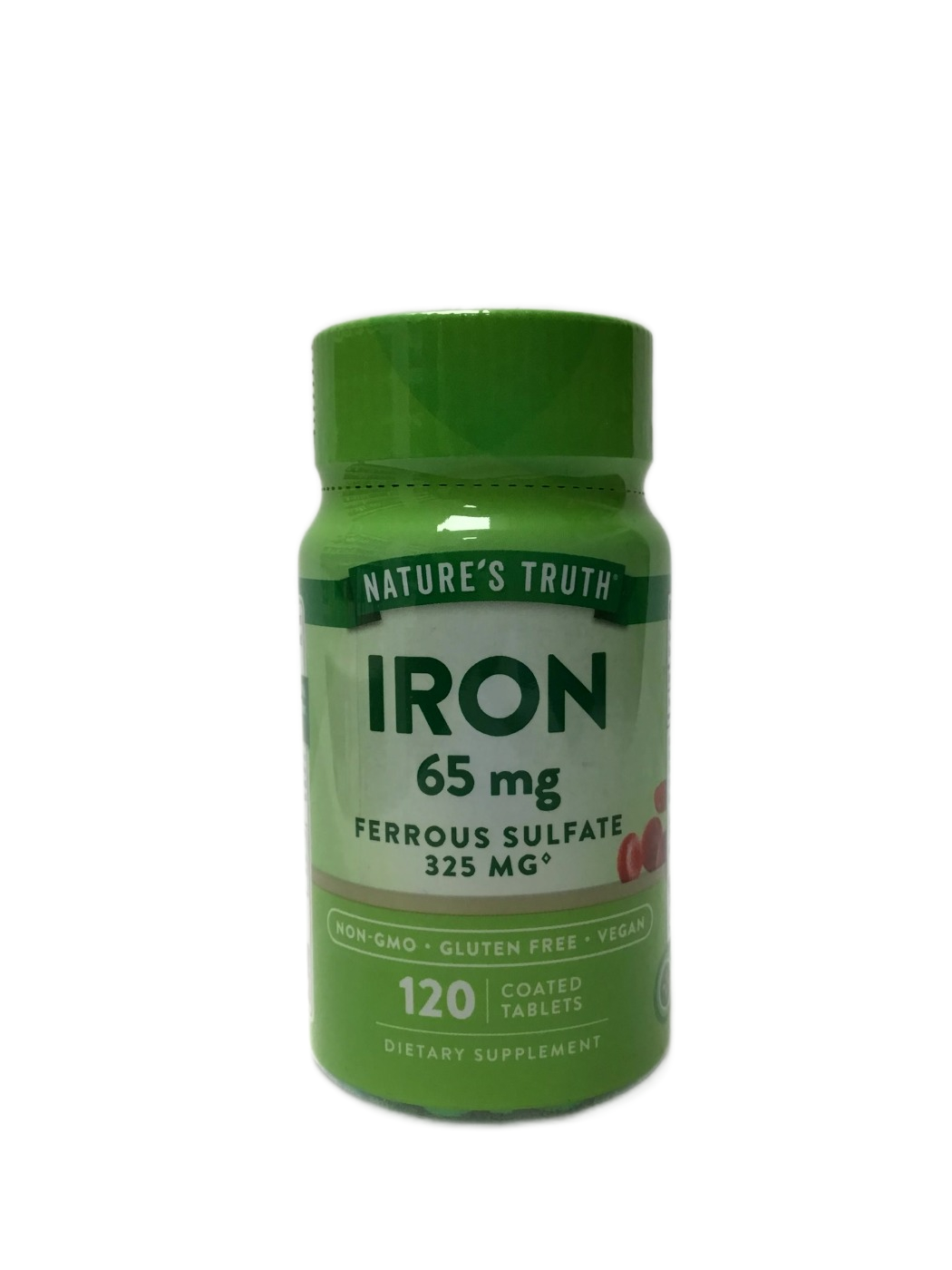 Nature's Truth Nature's Truth Iron 65 mg Ferrous Sulfate 325 mg Coated Tablets, 120 ct