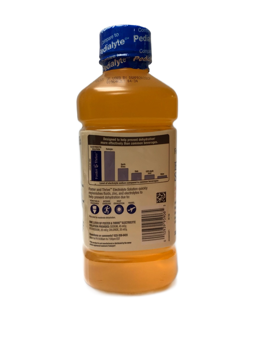 Foster & Thrive Foster & Thrive Electrolyte Solution, Mixed Fruit, 33.8 fl oz, photo 2