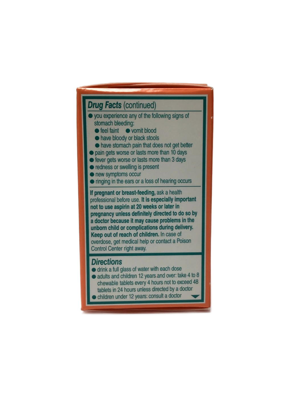 Bayer Bayer Chewable Low Dose Aspirin Regimen 81 mg Orange Flavored, 36 ct, photo 3