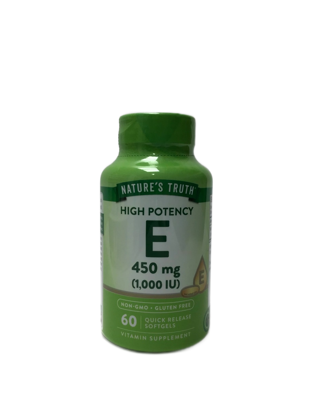 Nature's Truth Nature's Truth High Potency E 450 mg (1,000 IU) Quick Release Softgels, 60 ct