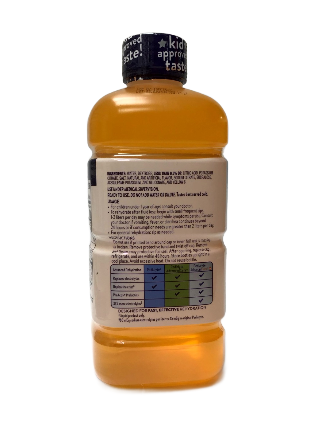 Pedialyte Pedialyte Electrolyte Solution Mixed Fruit, 33.8 fl oz, photo 2