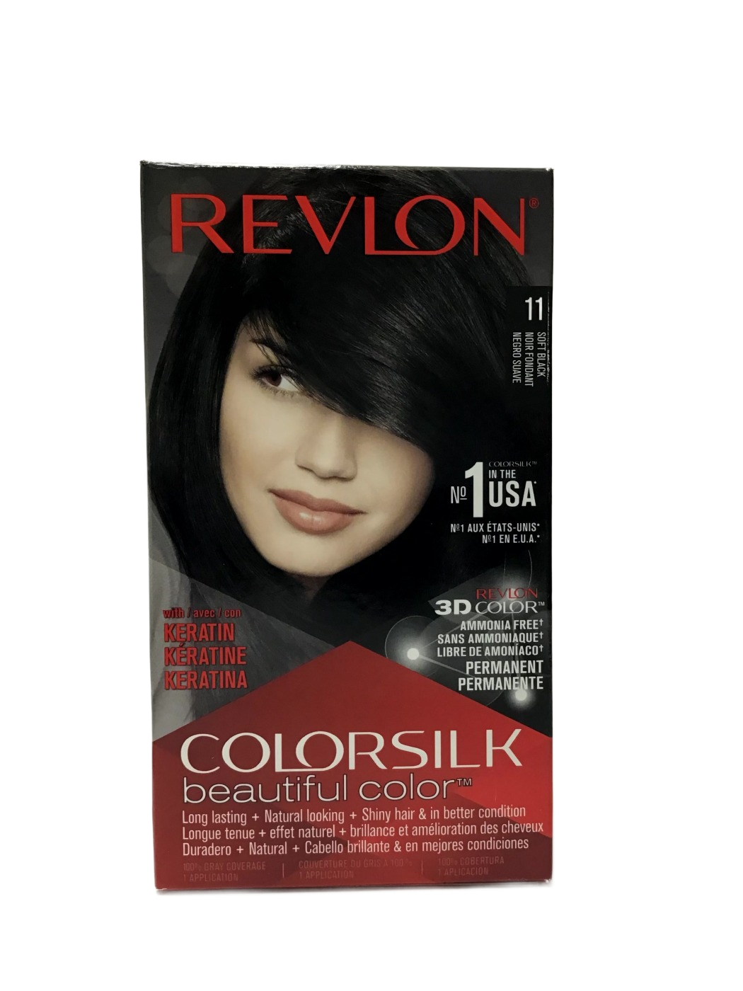 Revlon Revlon Colorsilk Beautiful Color 11 Soft Black, 1 ct, photo 1