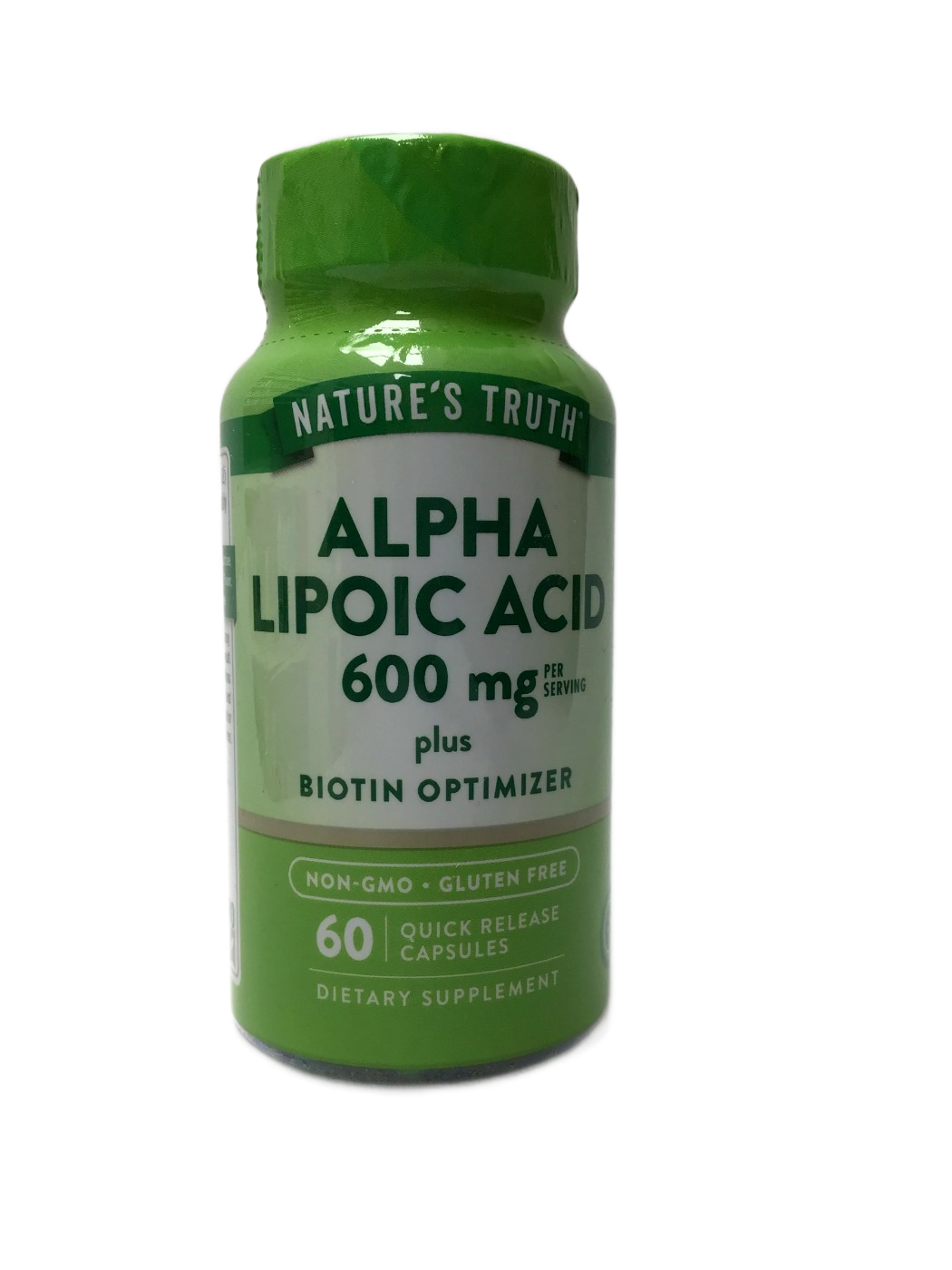Nature's Truth Nature's Truth Alpha Lipoic Acid 600 mg plus Biotin Optimizer Quick Release Capsules, 60 ct