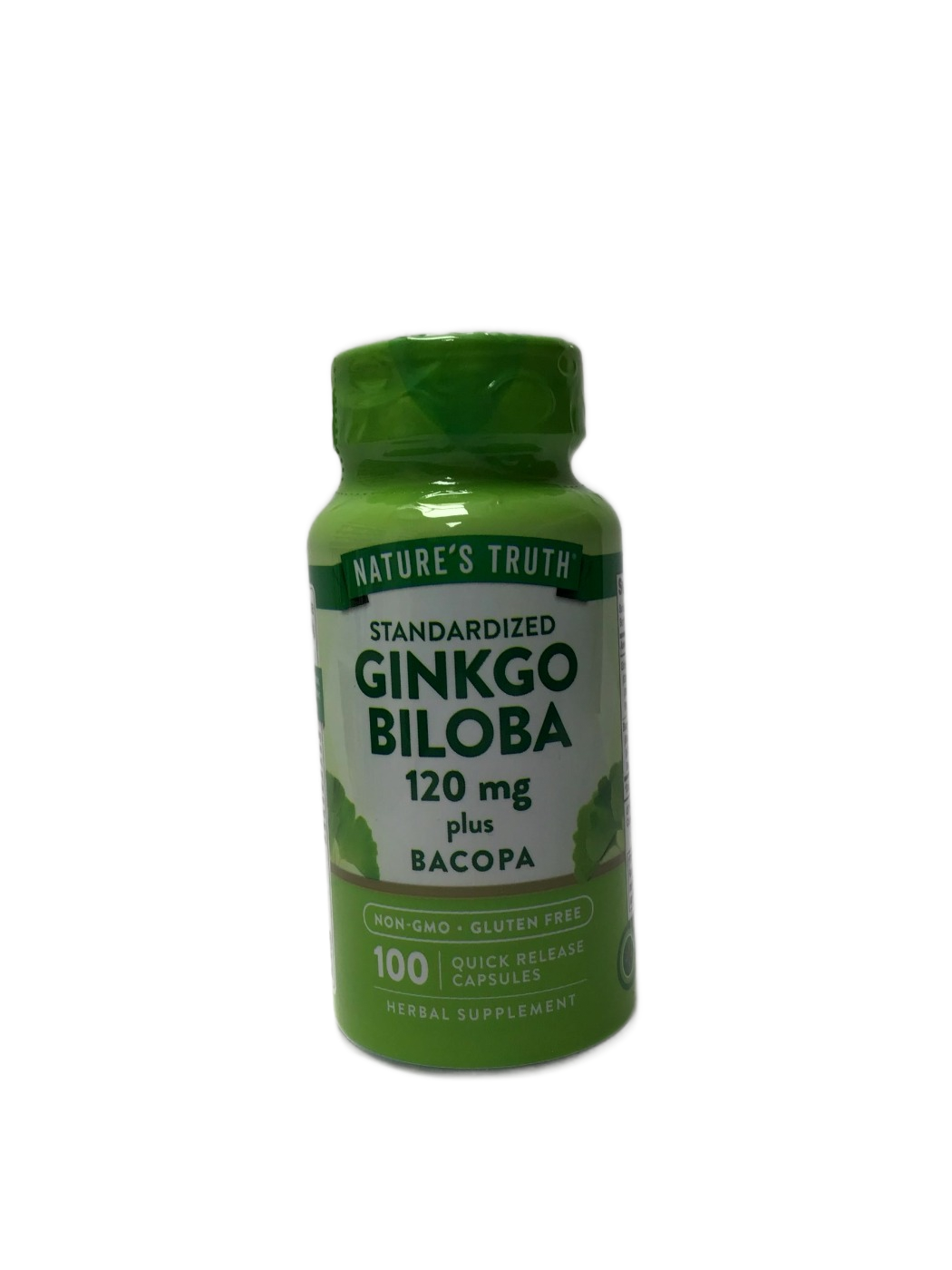 Nature's Truth Nature's Truth Standardized Ginkgo Biloba 120 mg plus Bacopa Quick Release Capsules, 100 ct