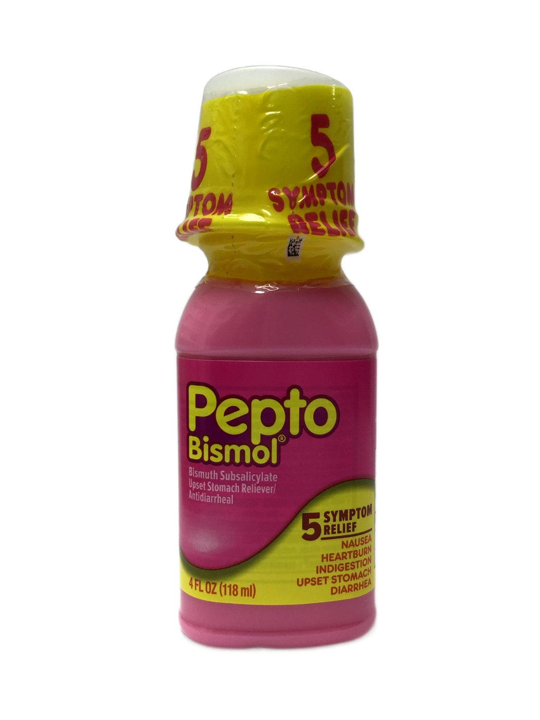 GWB Pepto Bismol Liquid - 5 Symptom Relief - 4 FL OZ, photo 1