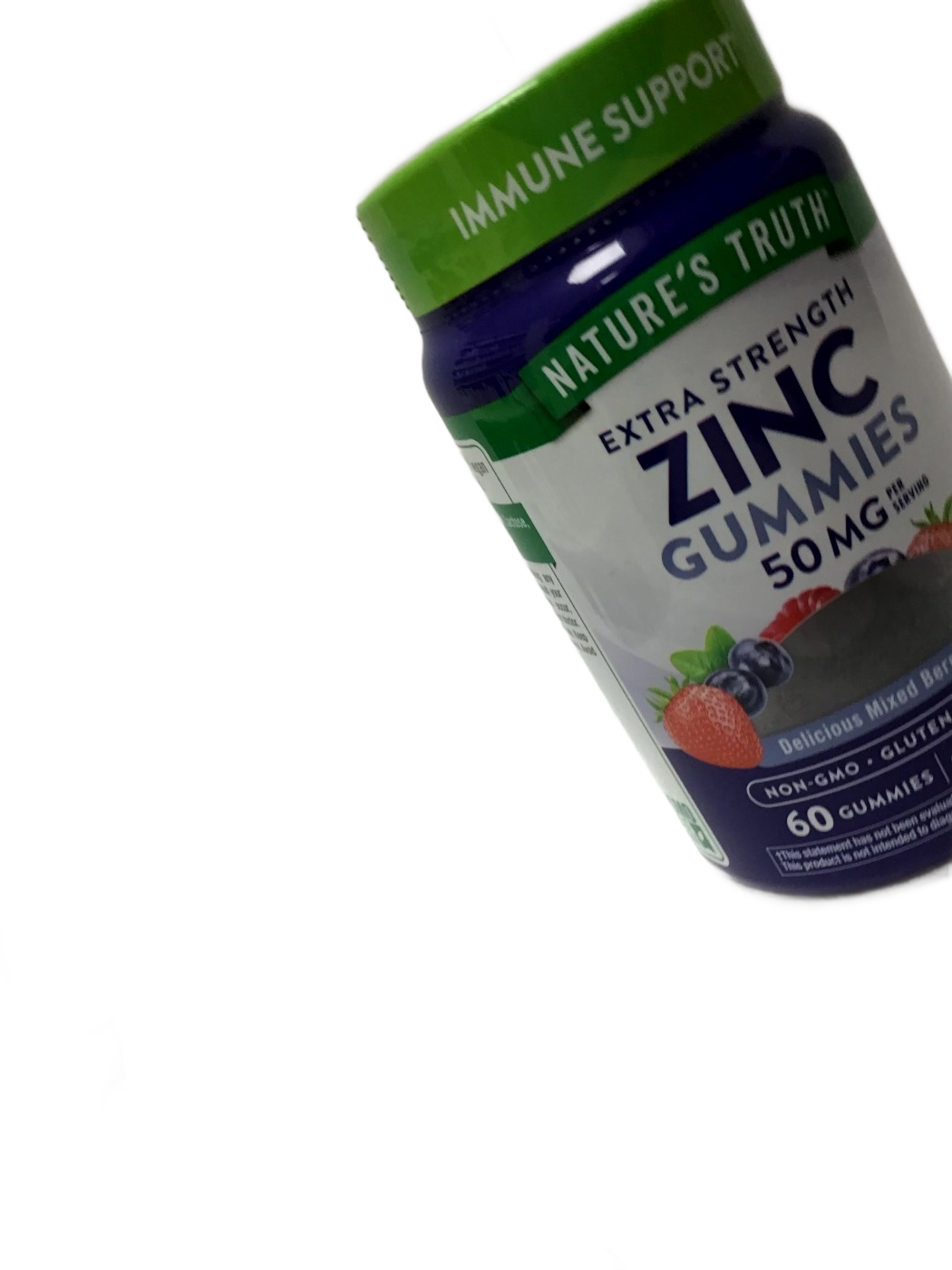 Nature's Truth Nature's Truth Extra Strength Zinc Gummies 50 mg Mixed Berry, 60 ct