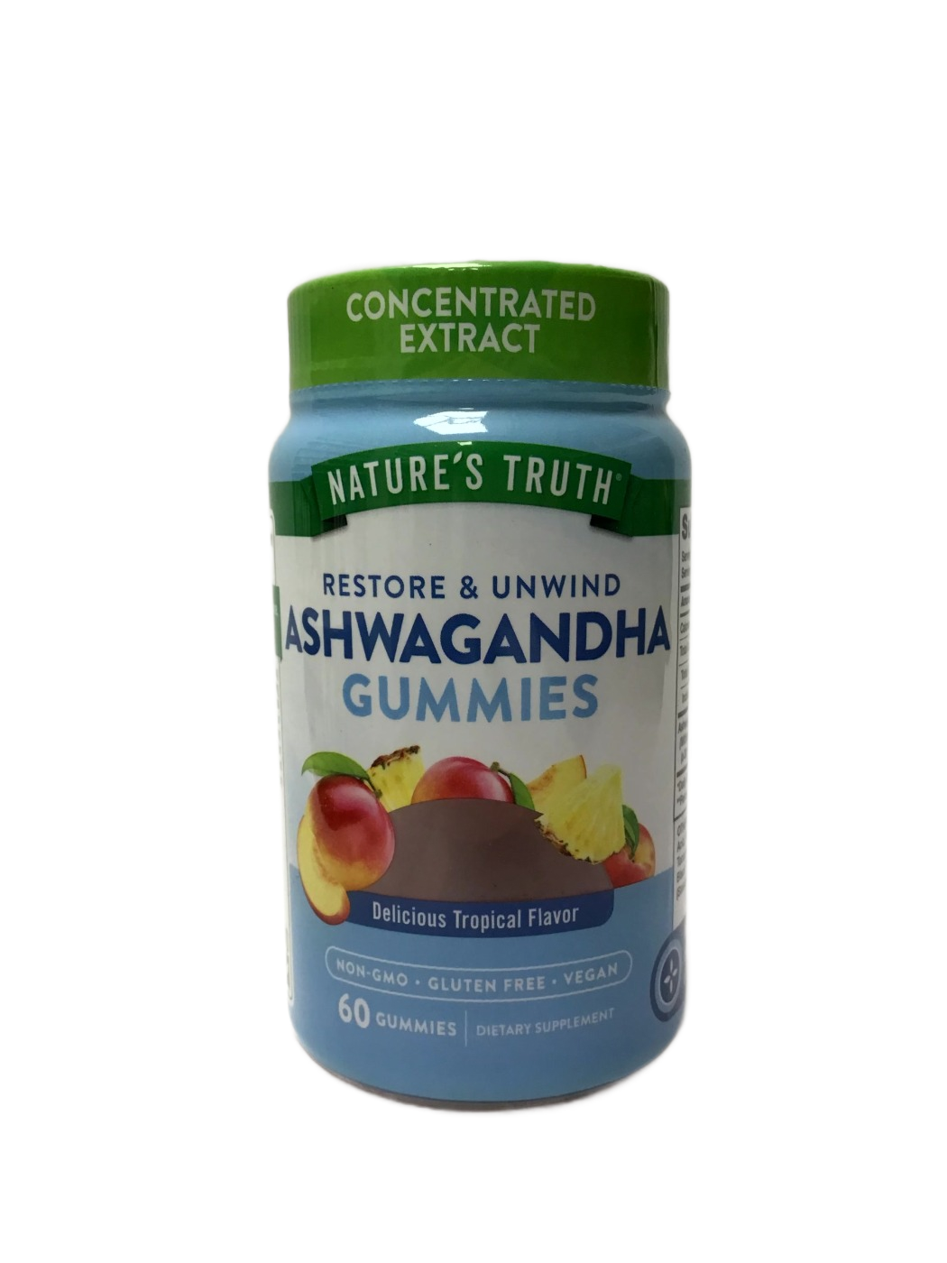 Nature's Truth Nature's Truth Restore & Unwind Ashwagandha Gummies, Delicious Tropical Flavor, 60 ct