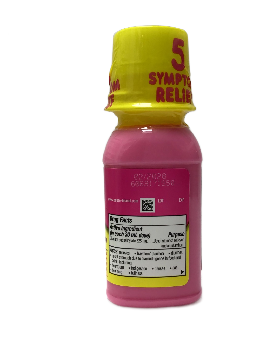 GWB Pepto Bismol Liquid - 5 Symptom Relief - 4 FL OZ, photo 2