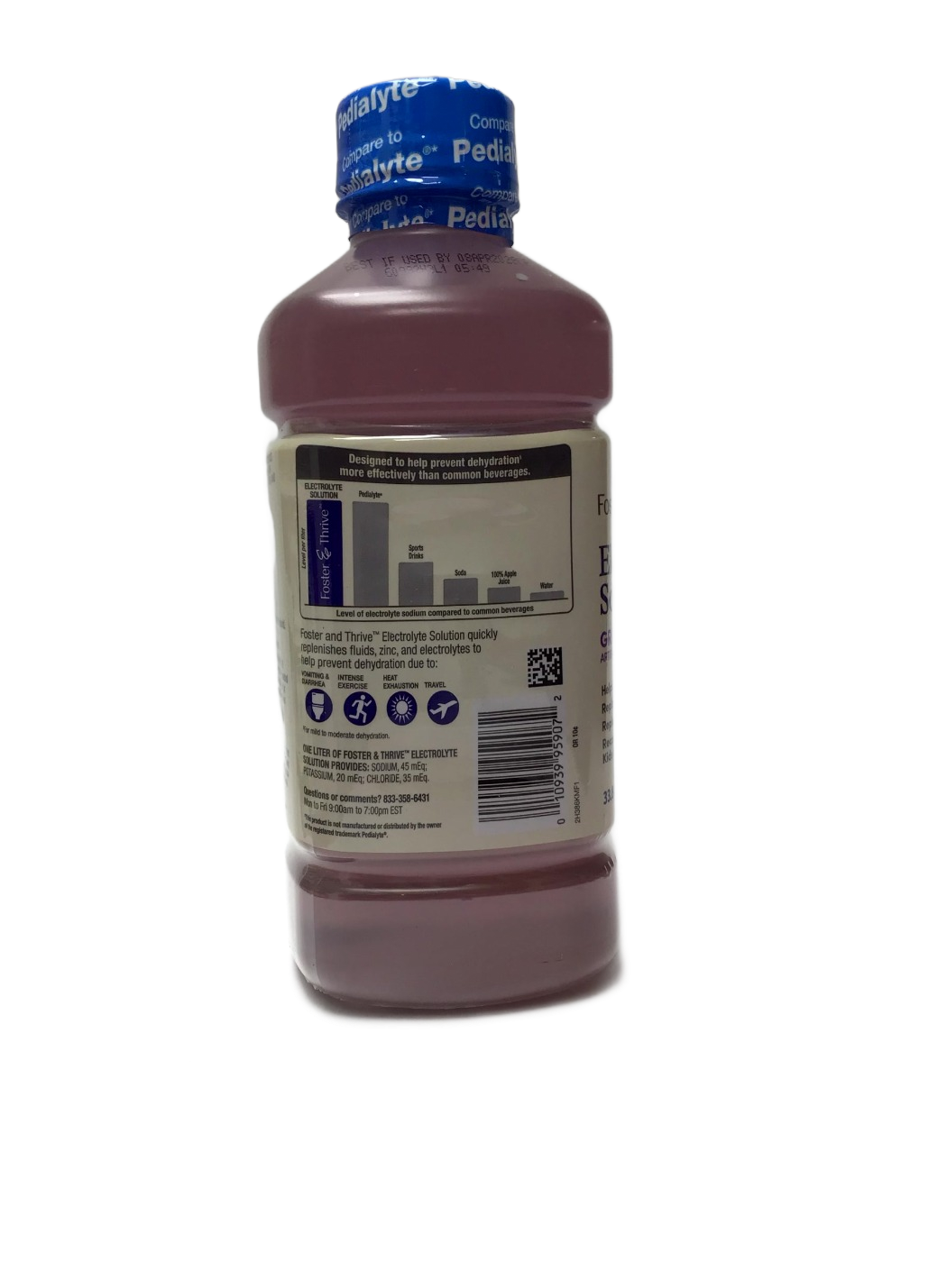 Foster & Thrive Foster & Thrive Electrolyte Solution Grape, 33.8 fl oz, photo 4