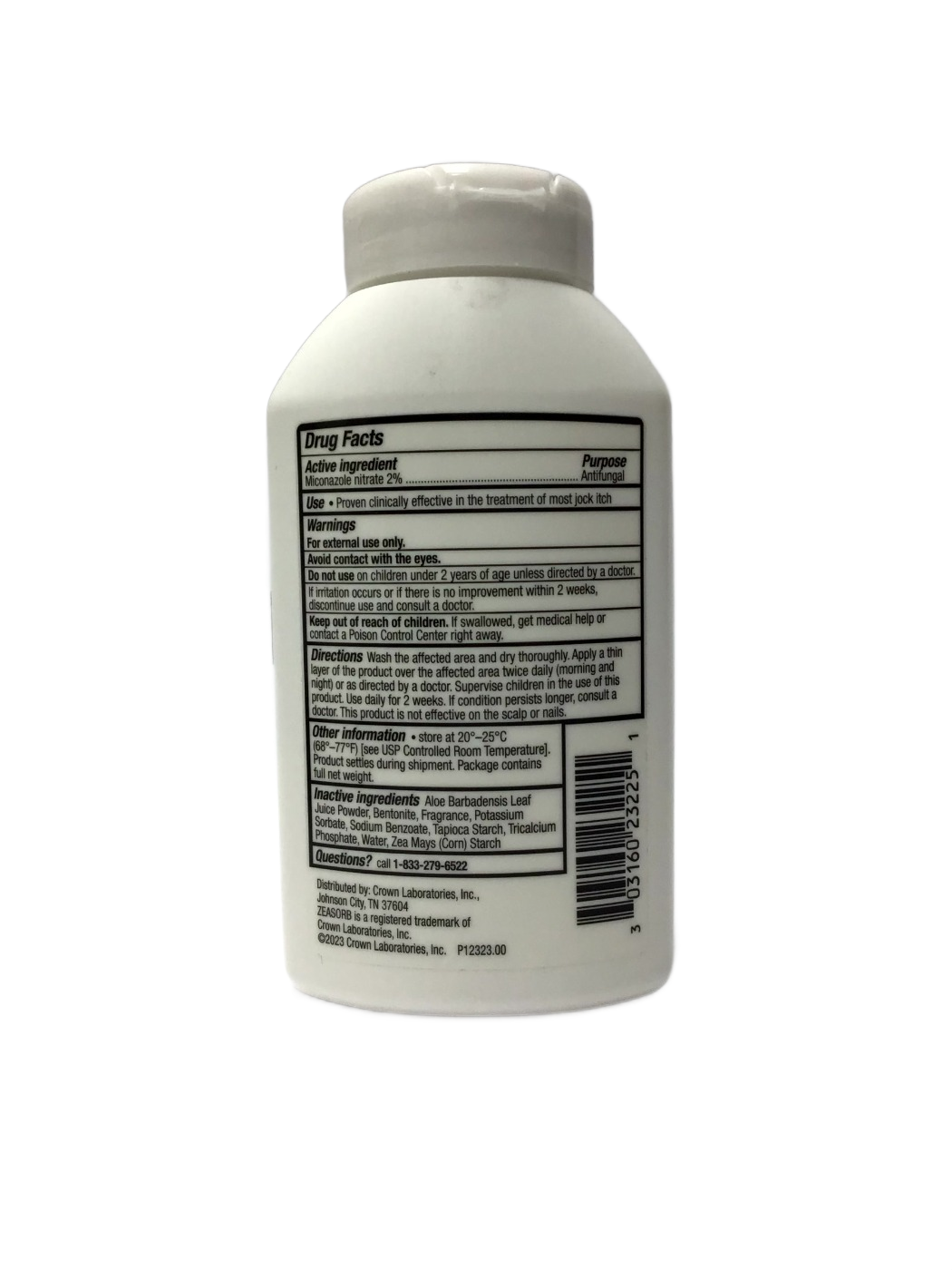 Zeasorb Zeasorb AF Antifungal Powder with 2% Miconazole Nitrate, 2.5 oz, photo 2