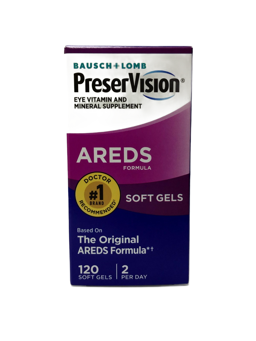 Bausch + Lomb Bausch + Lomb PreserVision AREDS Formula Eye Vitamin and Mineral Supplement Soft Gels, 120 ct