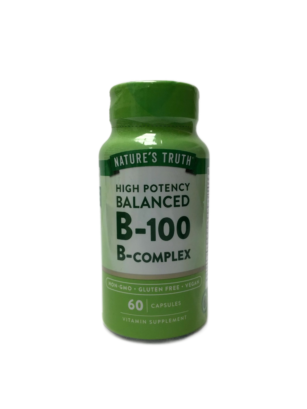 Nature's Truth Nature's Truth High Potency Balanced B-100 B-Complex Capsules, 60 ct
