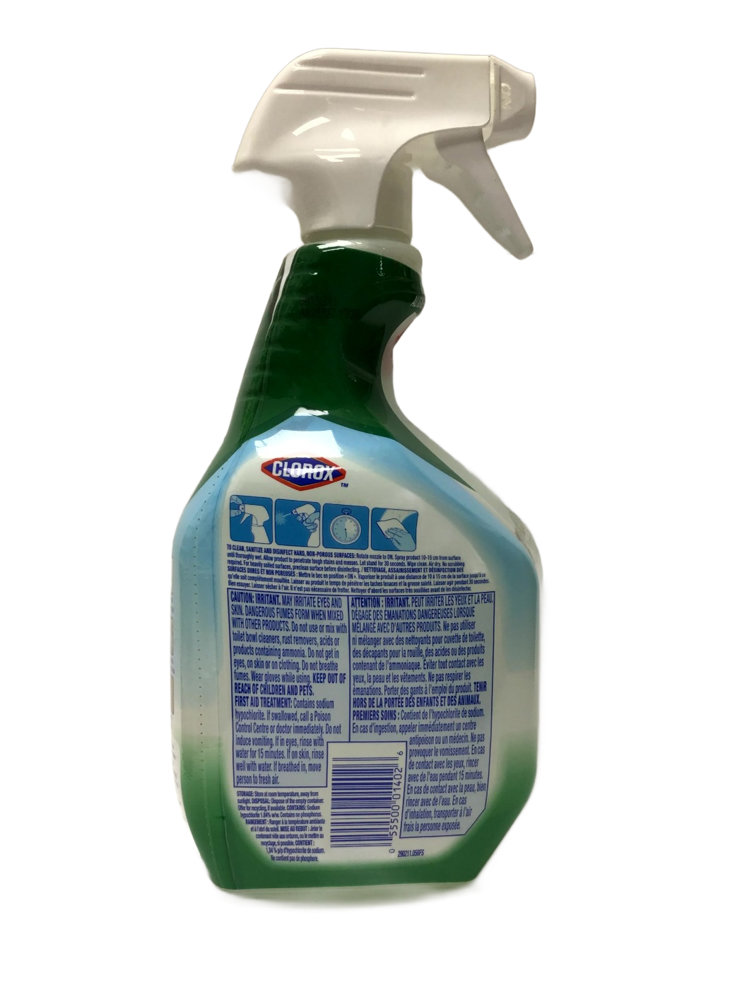GWB Clorox Clean Up - Disinfecting Bleach Cleaner - Original - 32 OZ, photo 2