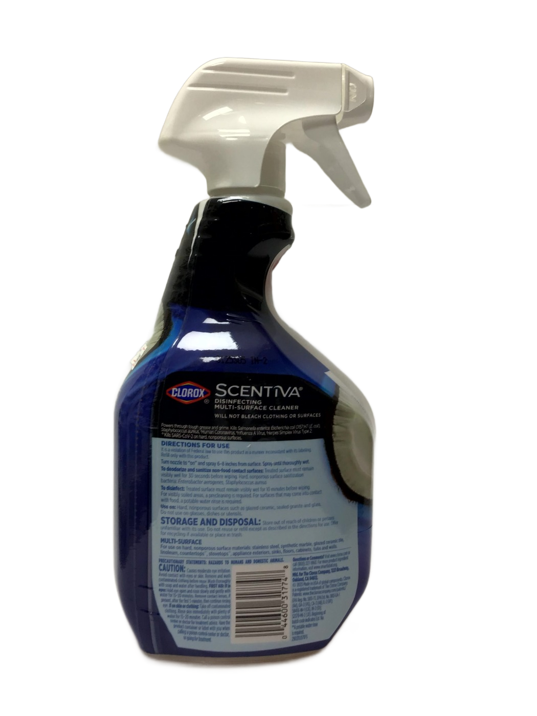 Clorox Clorox Scentiva Disinfecting Multi-Surface Cleaner, Coconut & Waterlily, 32 fl oz, photo 2