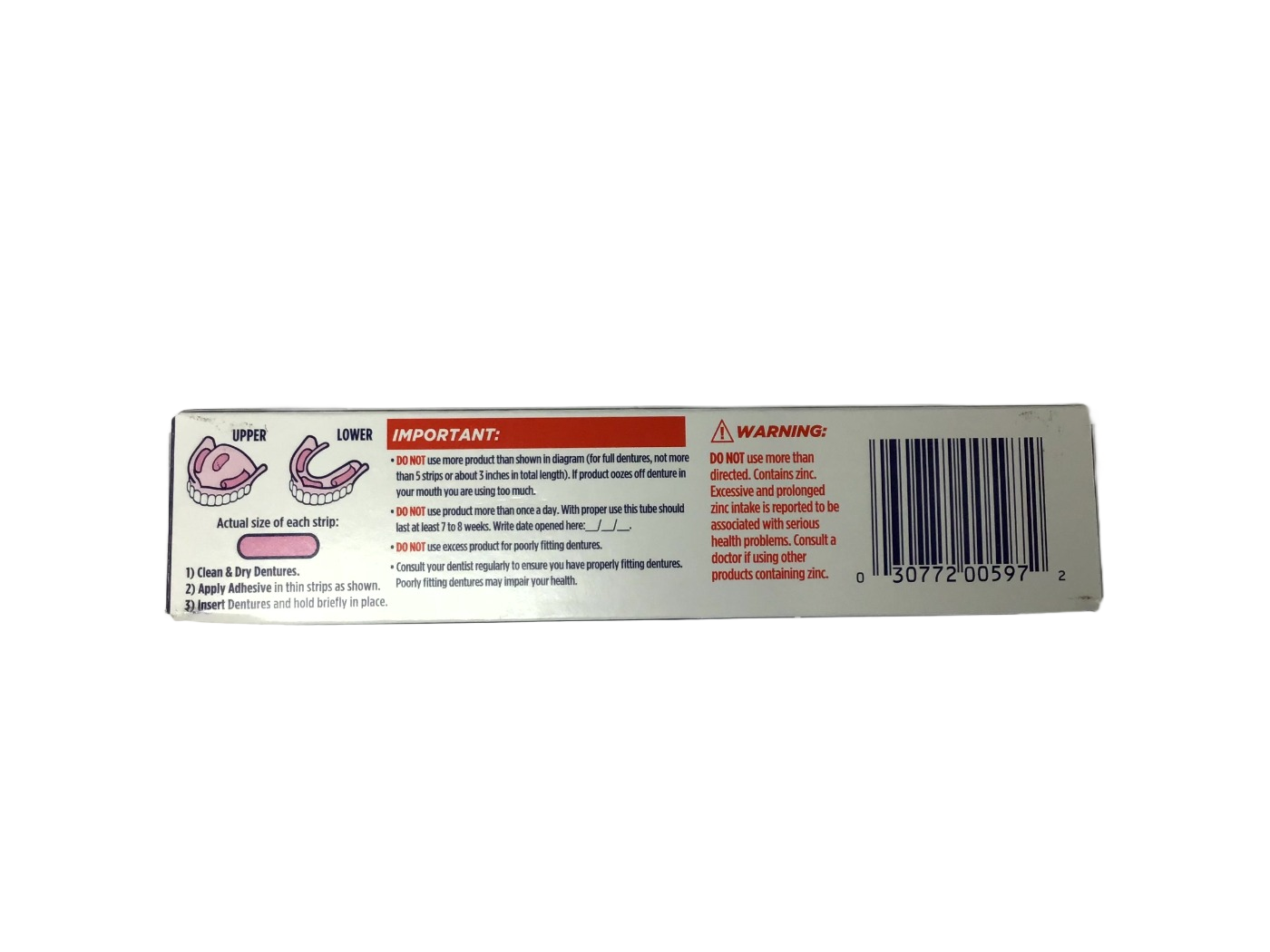 Fixodent Fixodent Advanced Complete Max Hold Denture Adhesive Cream, 2.2 oz, photo 3