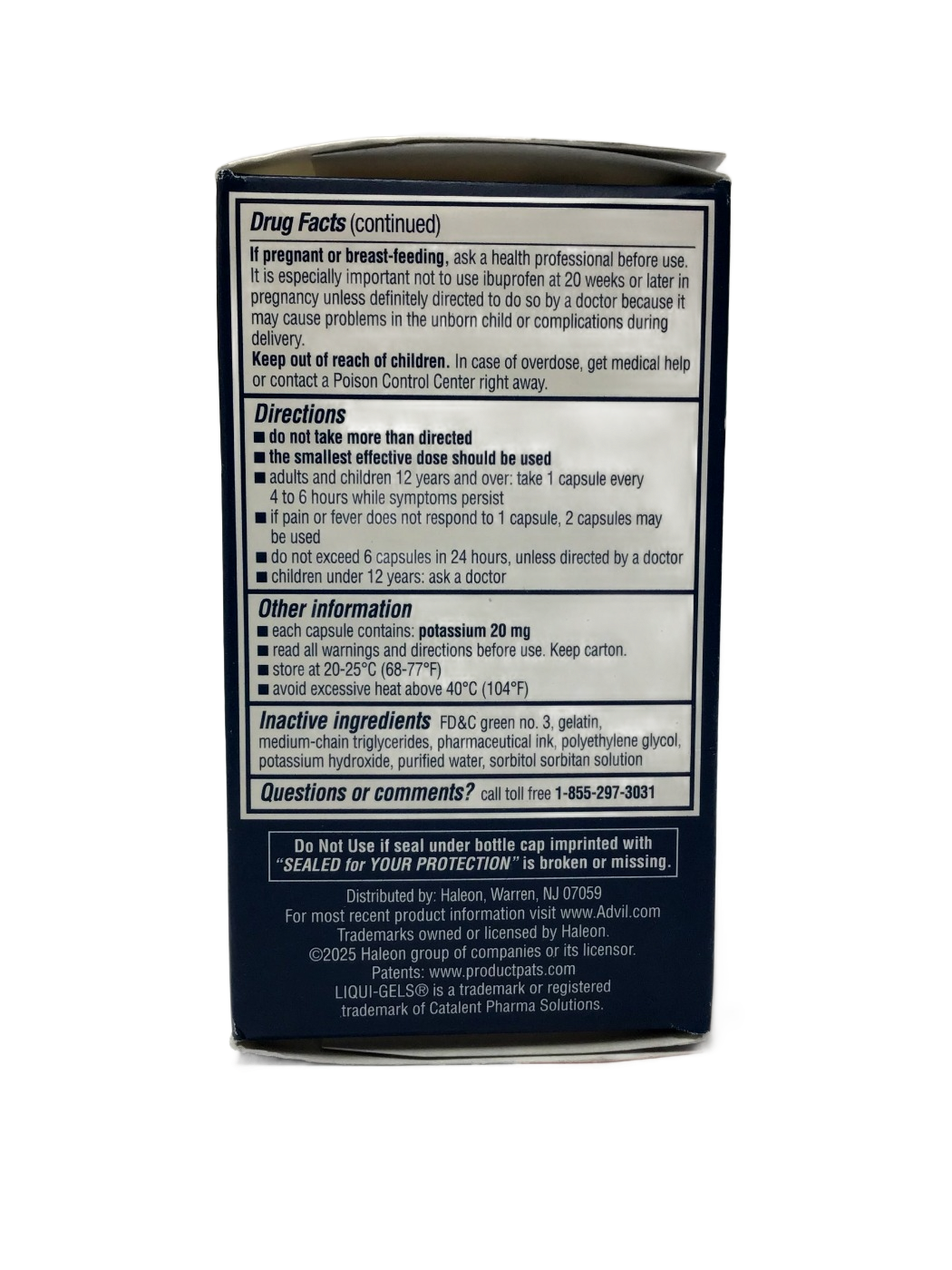 Advil Advil Liqui-Gels Minis Solubilized Ibuprofen Capsules 200 mg, Pain Reliever/Fever Reducer (NSAID), 80 ct, photo 4