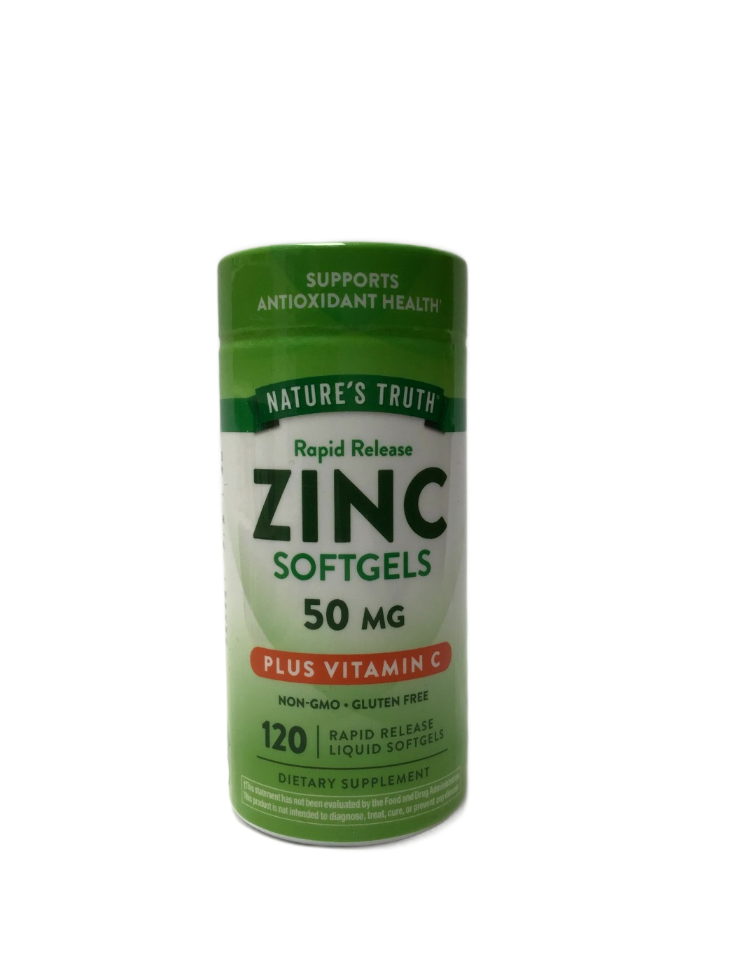Nature's Truth Nature's Truth Rapid Release Zinc Softgels 50 MG Plus Vitamin C, 120 ct