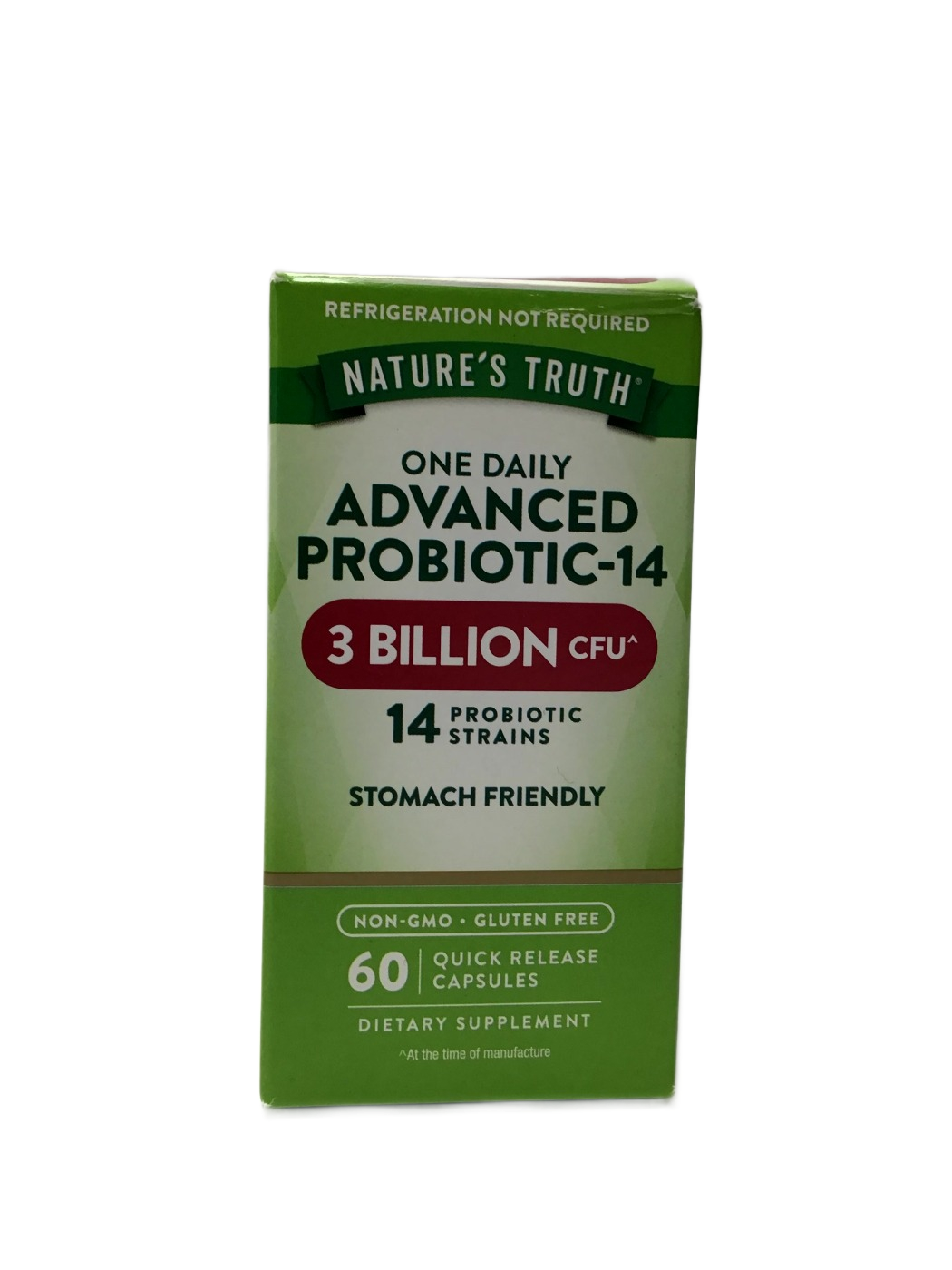 Nature's Truth Nature's Truth One Daily Advanced Probiotic-14 3 Billion CFU Quick Release Capsules, 60 ct