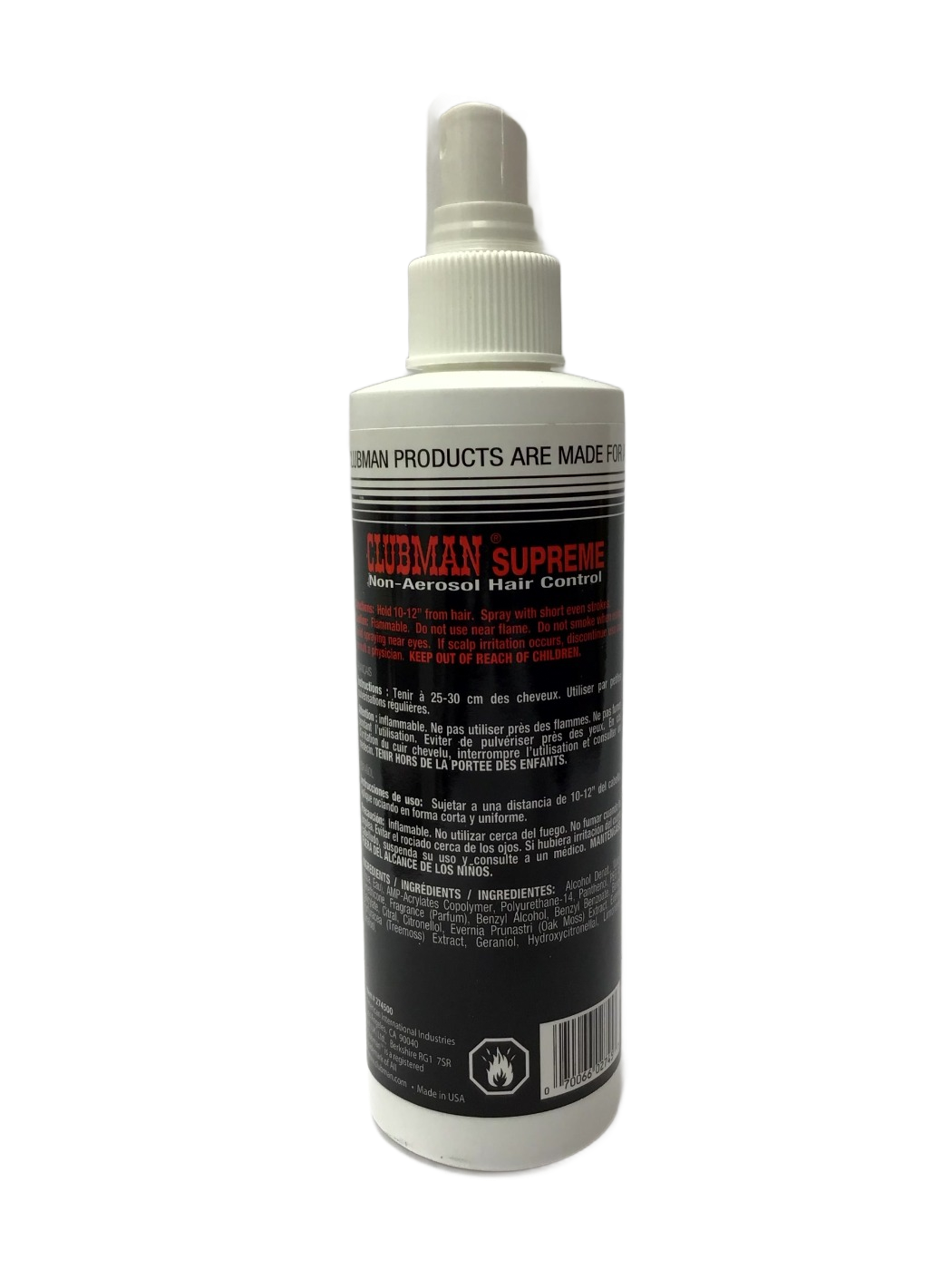 Clubman Clubman Supreme Non-Aerosol Styling & Grooming Spray, 8 fl oz, photo 2