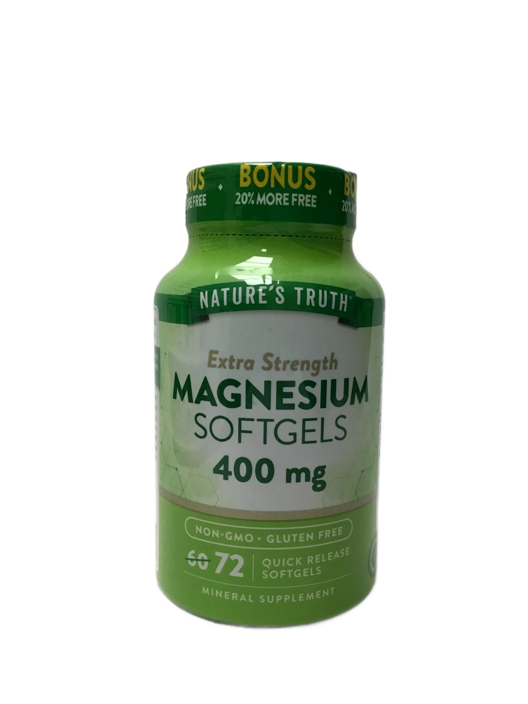 Nature's Truth Nature's Truth Extra Strength Magnesium Softgels 400 mg Quick Release Softgels, 72 ct