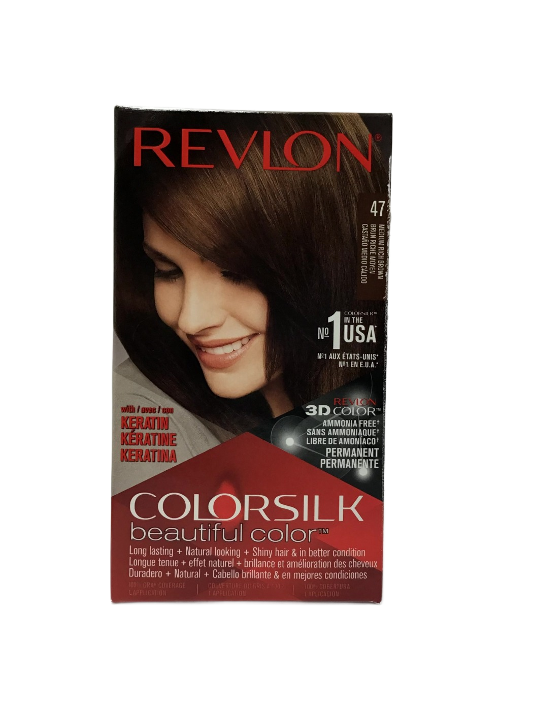 Revlon Revlon Colorsilk Beautiful Color 47 Medium Rich Brown, 1 ct, photo 1