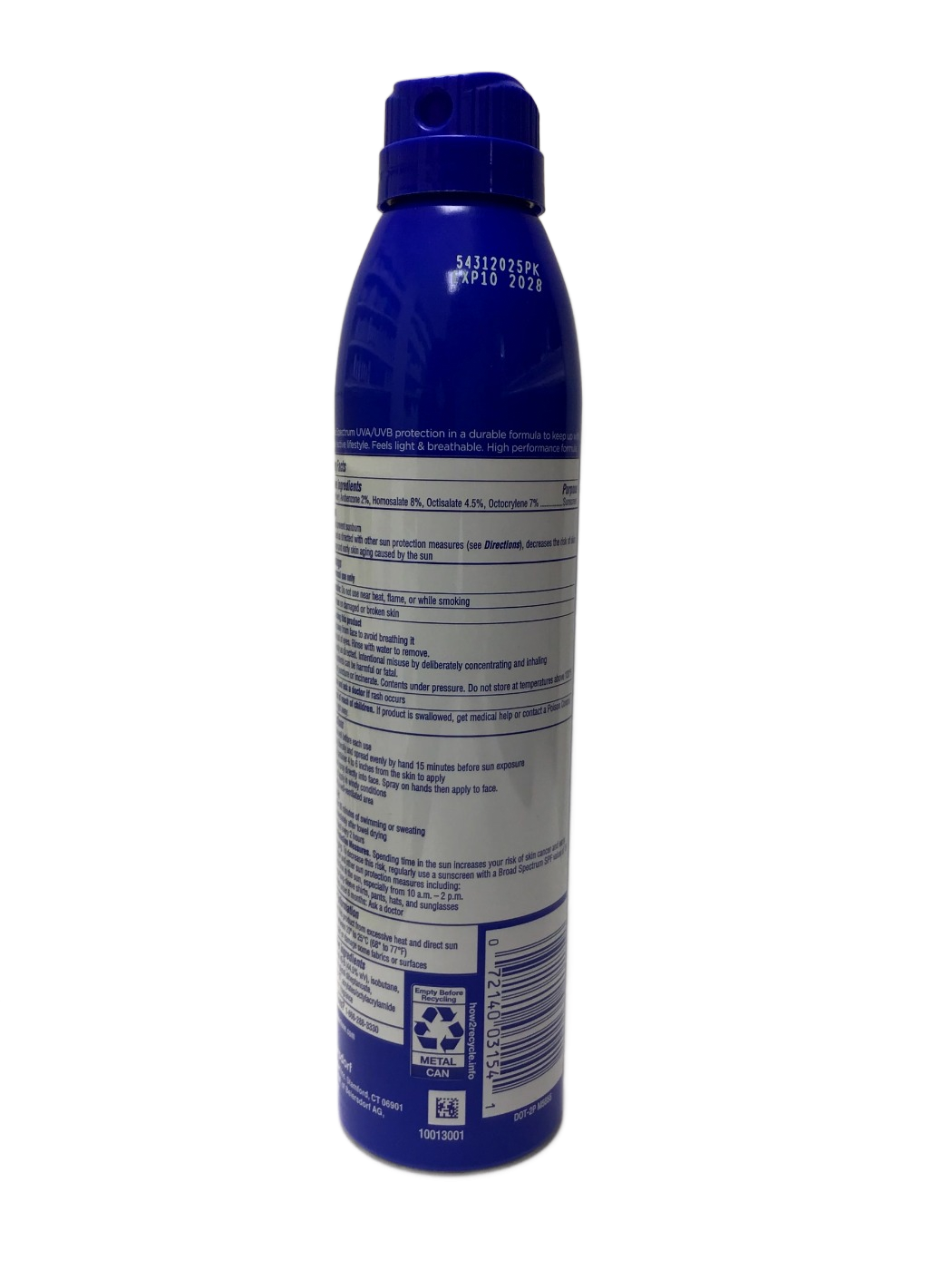 Coppertone Coppertone Sport 4-in-1 Performance Sunscreen Spray Broad Spectrum SPF 30, 6.9 oz, photo 2