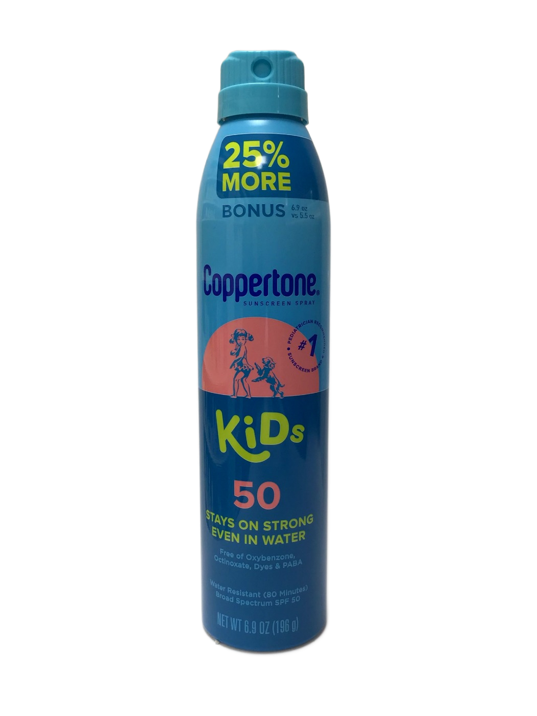 Coppertone Coppertone Kids Sunscreen Spray Broad Spectrum SPF 50, 6.9 oz, photo 1